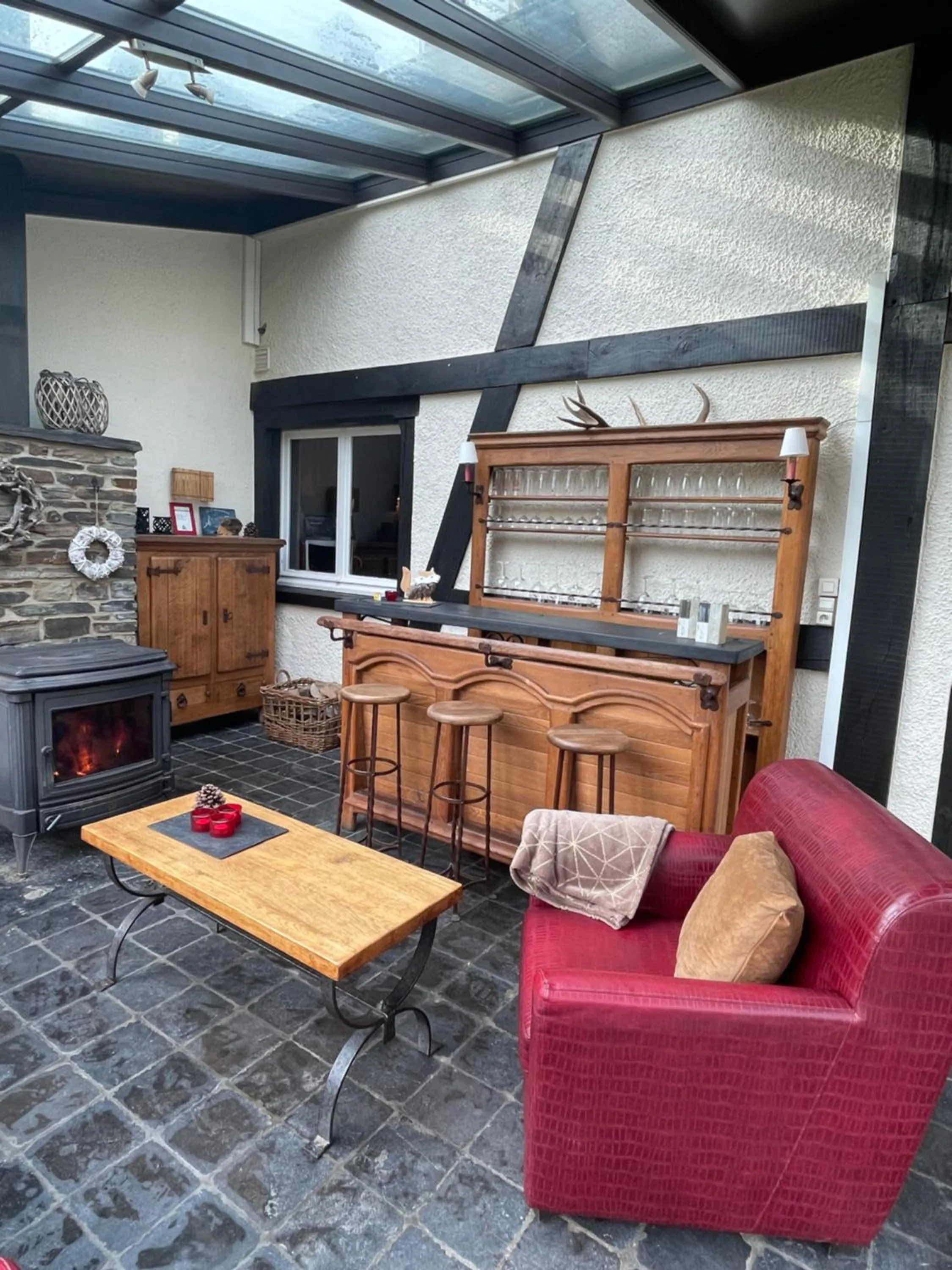 Lounge or bar in Gîte la Semois à Mouzaive Vresse sur Semois