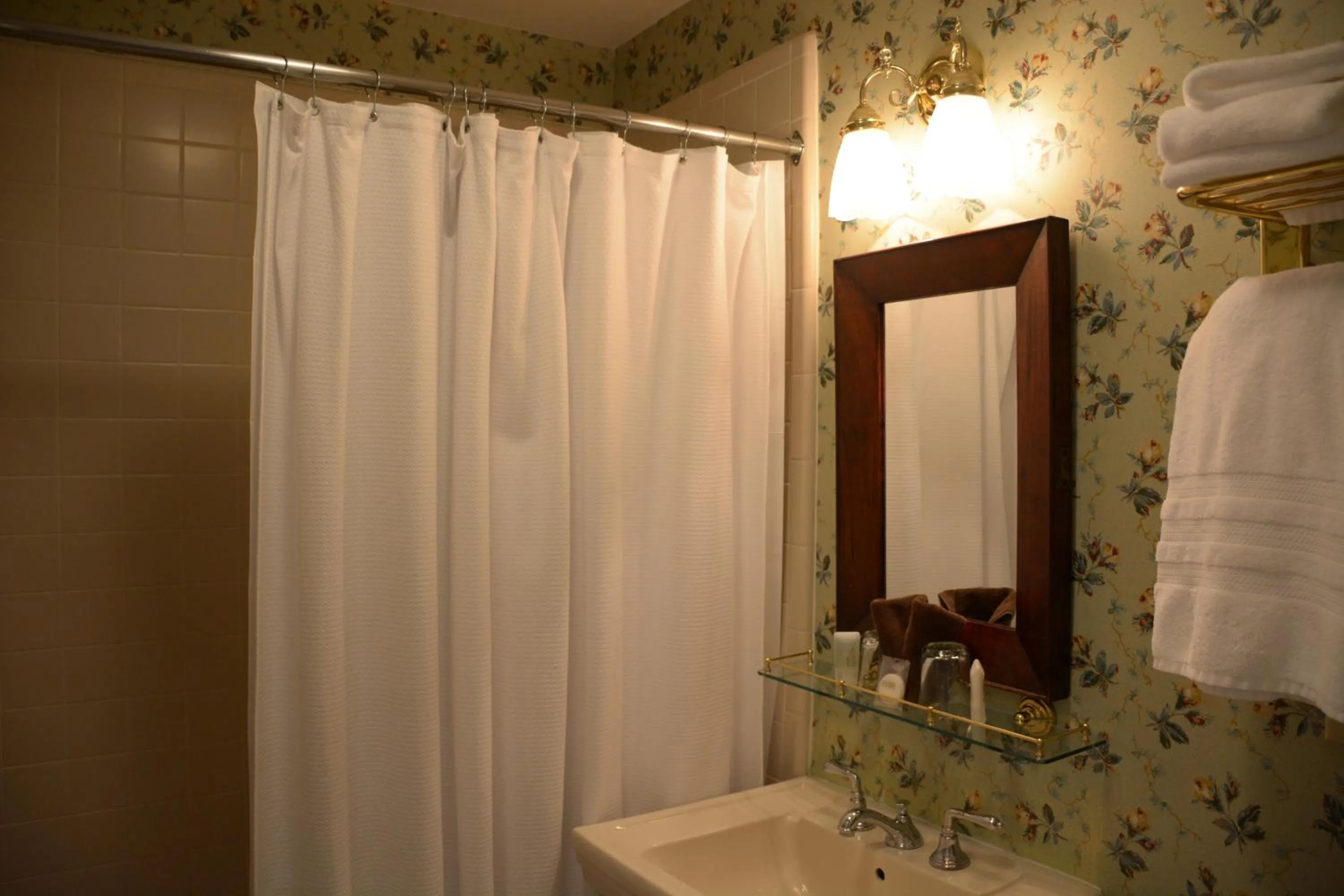 Shower in Bluff View Inn