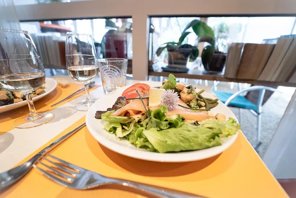 Food close-up in Logis Hôtel- Hôtel Restaurant Le Rialto