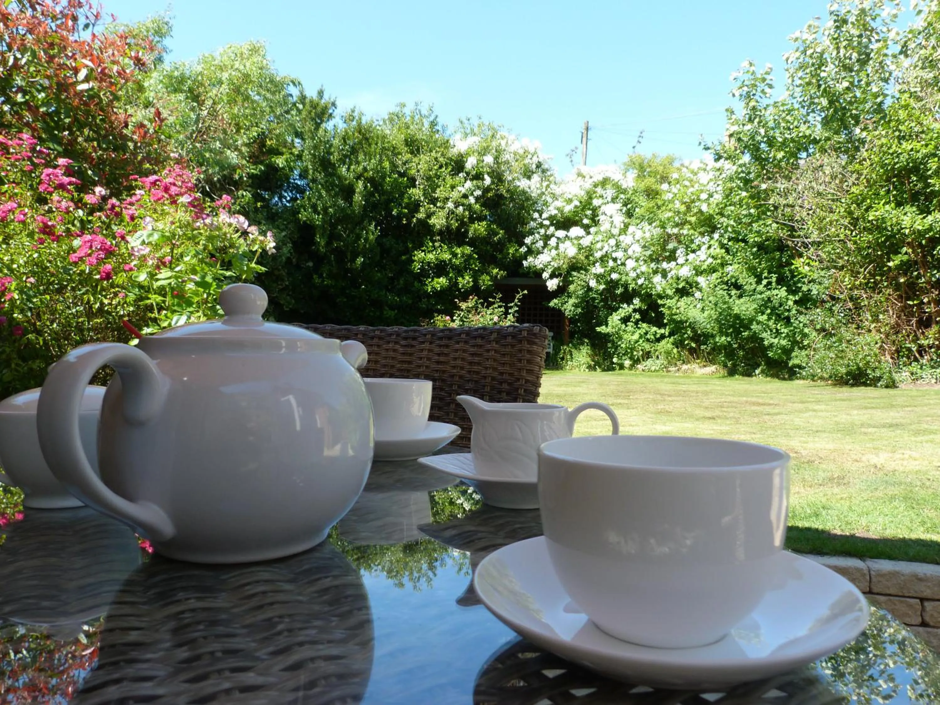 Patio in The Old Rectory B&B