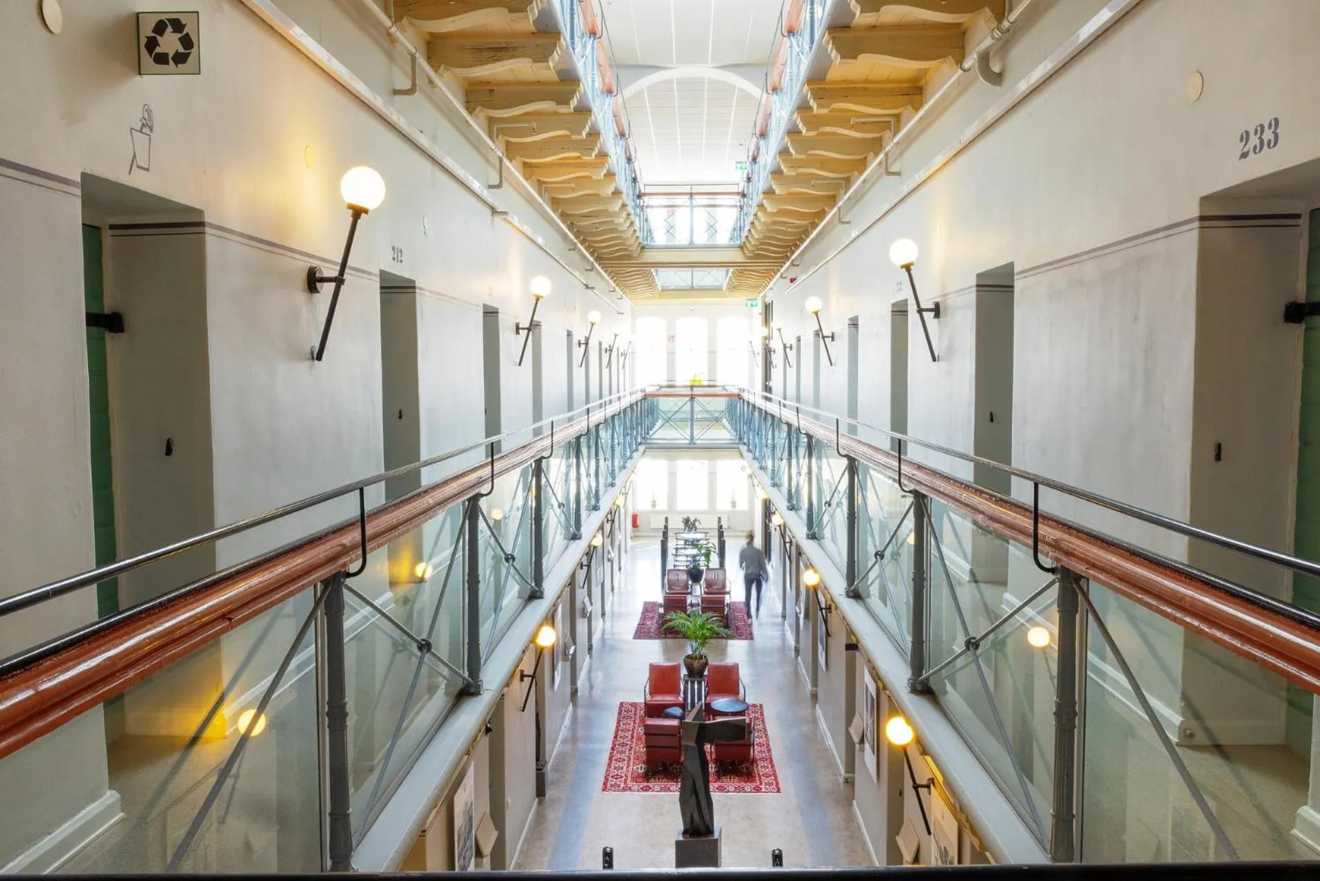 Inner courtyard view in Långholmen Hotell