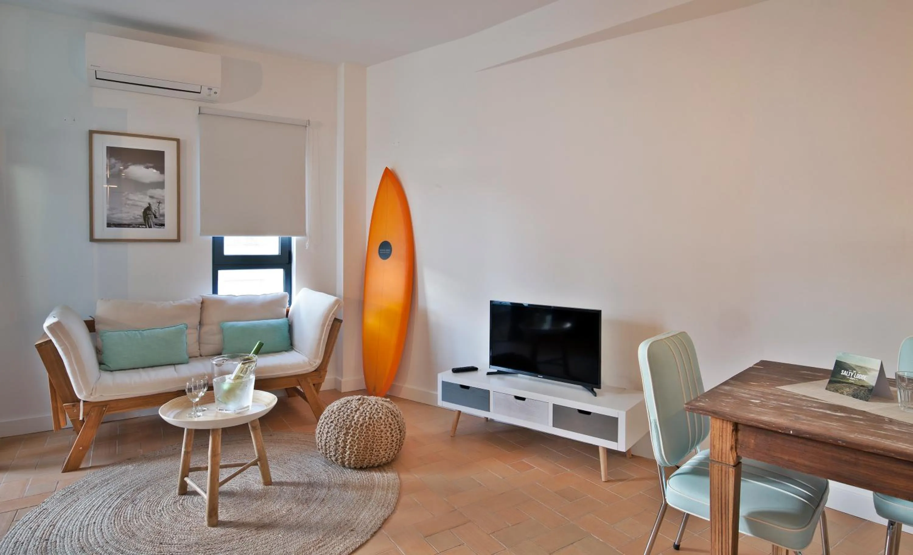 Seating area in The Salty Lodge