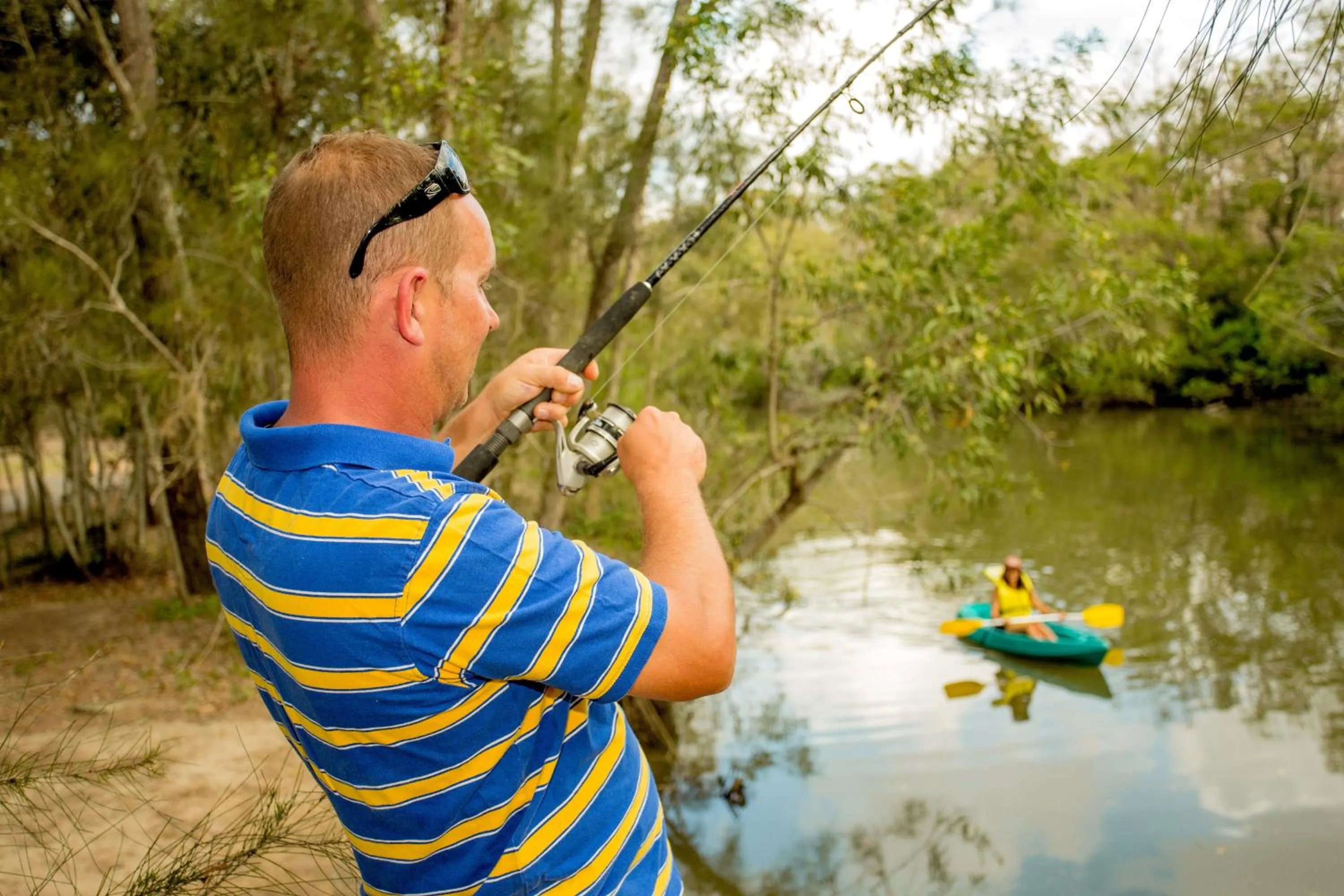 Fishing in BIG4 Gold Coast Holiday Park