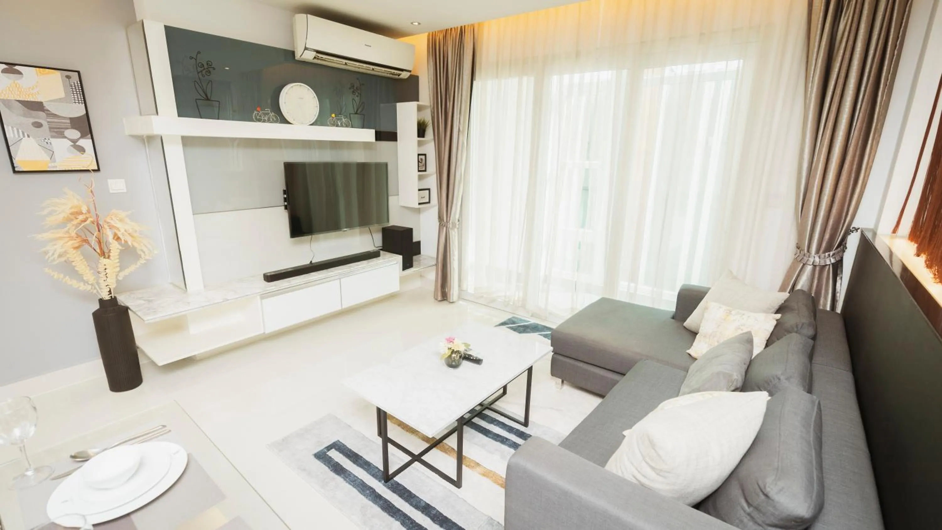 Living room in Naki Suites @ Silvertown