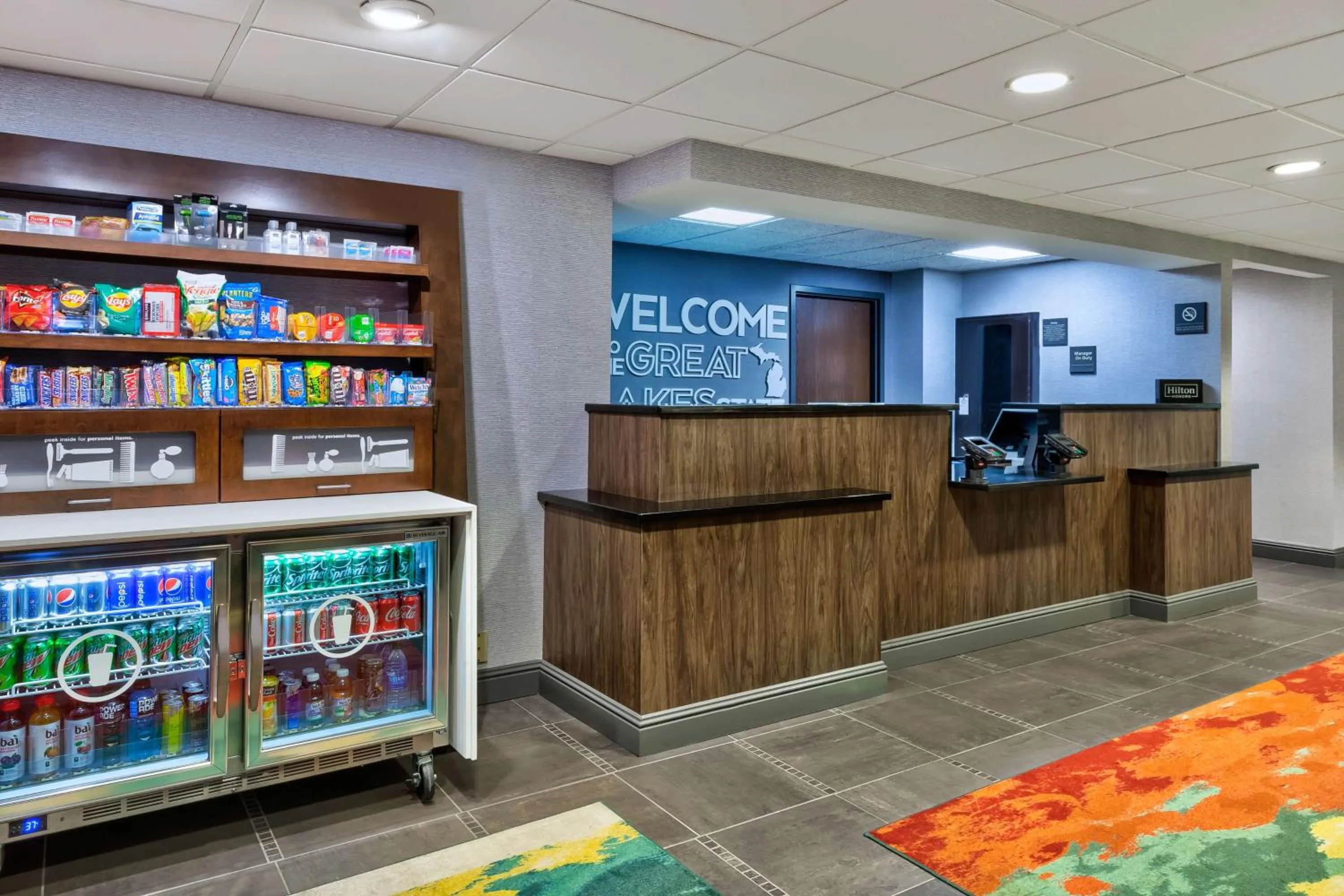 Lobby or reception in Hampton Inn Traverse City