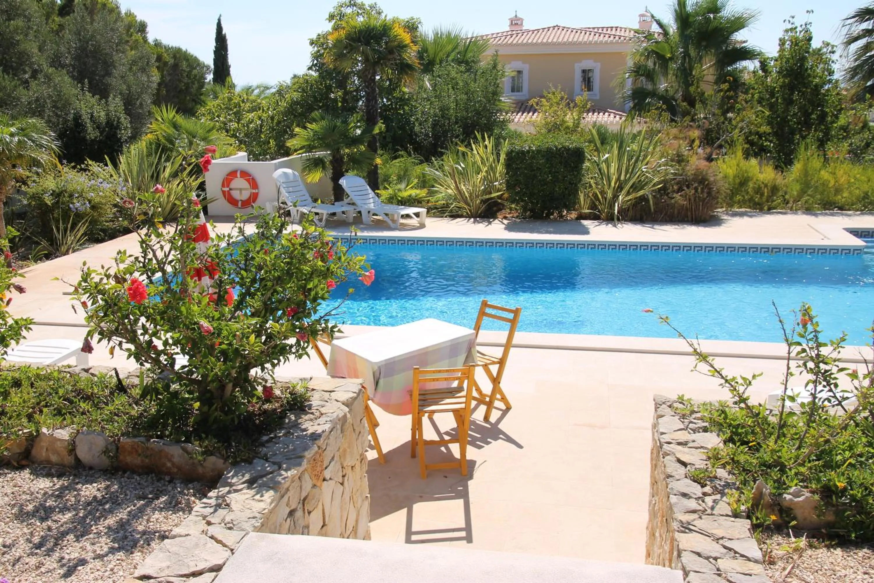 Pool view in Vila Florina
