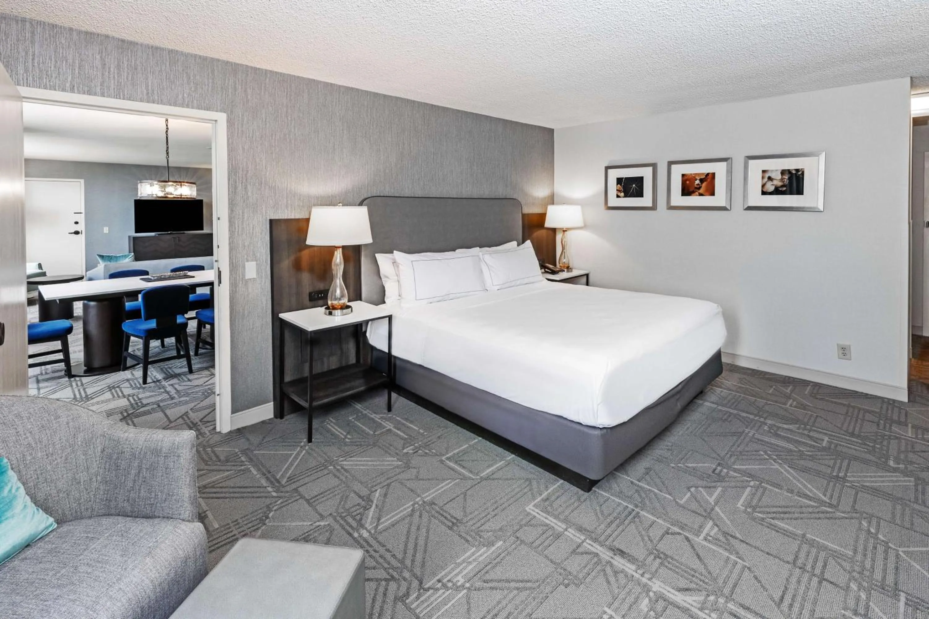 Bed in DoubleTree by Hilton Tulsa Downtown