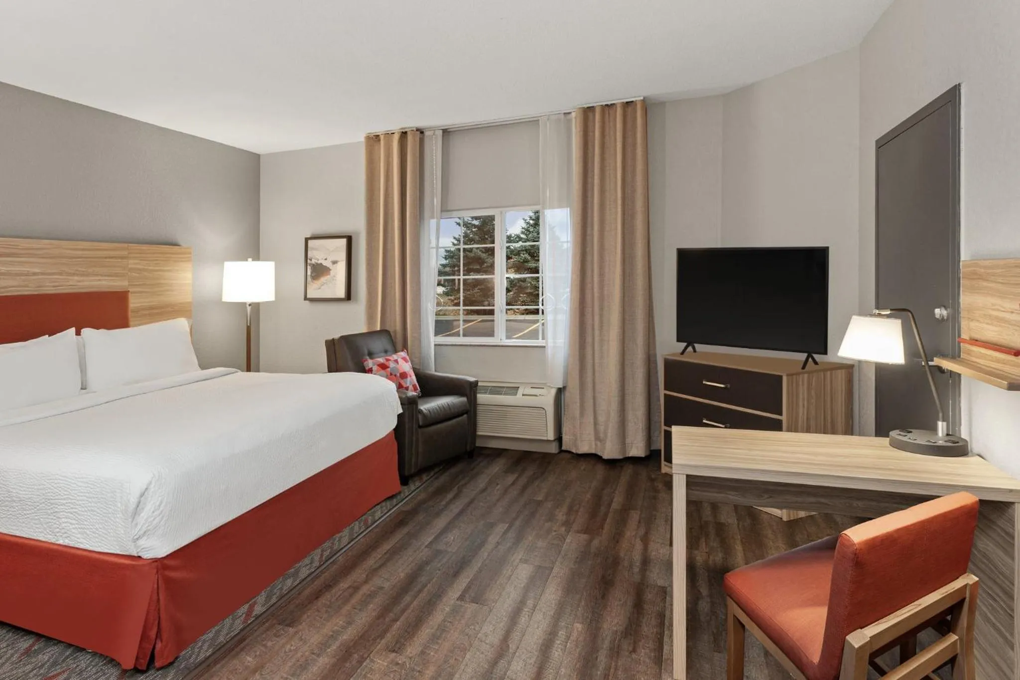Photo of the whole room, Bed in Candlewood Suites Elgin – Northwest Chicago by IHG