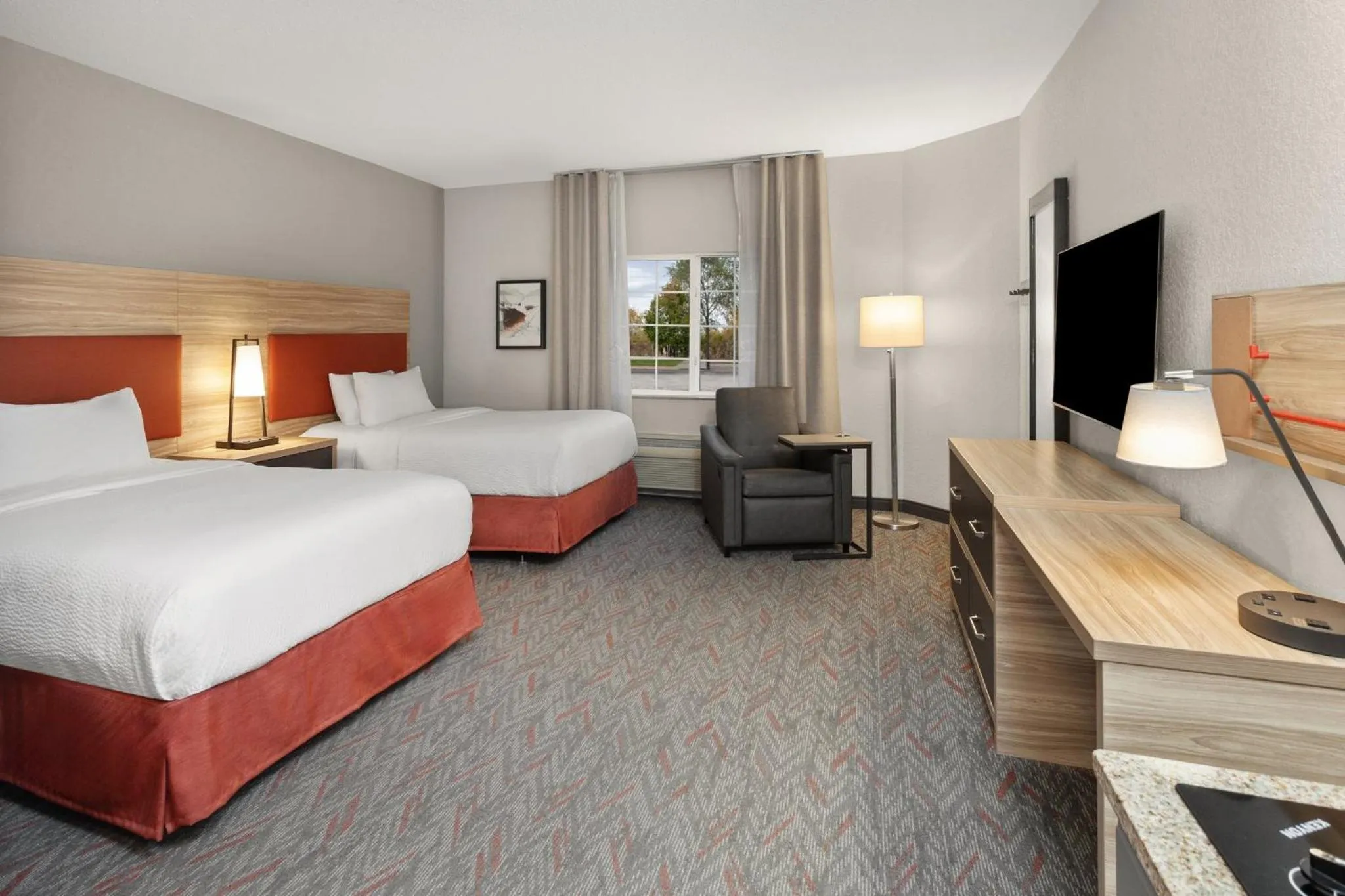 Photo of the whole room, Bed in Candlewood Suites Elgin – Northwest Chicago by IHG