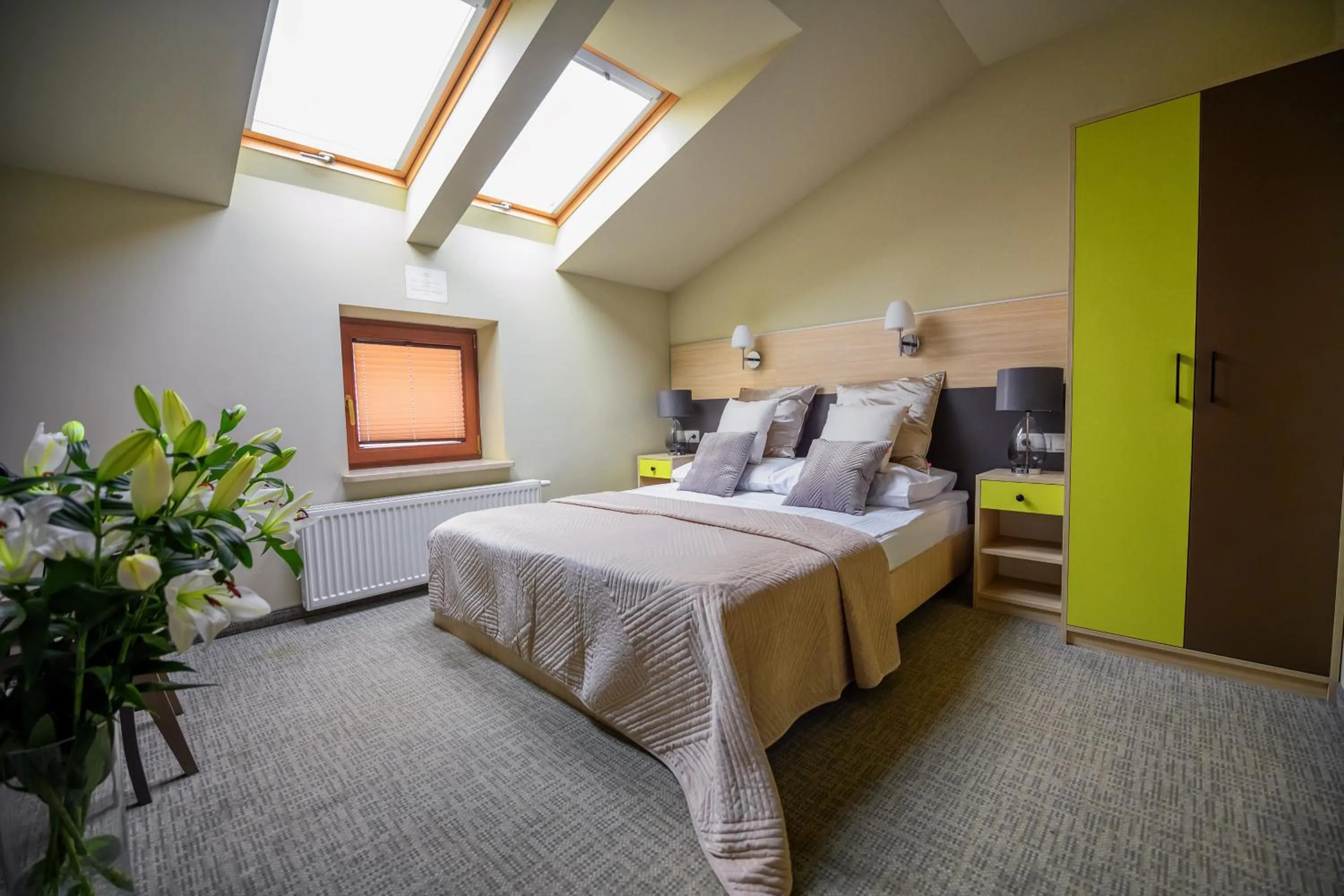 Bed in Hotel Kazimierz III