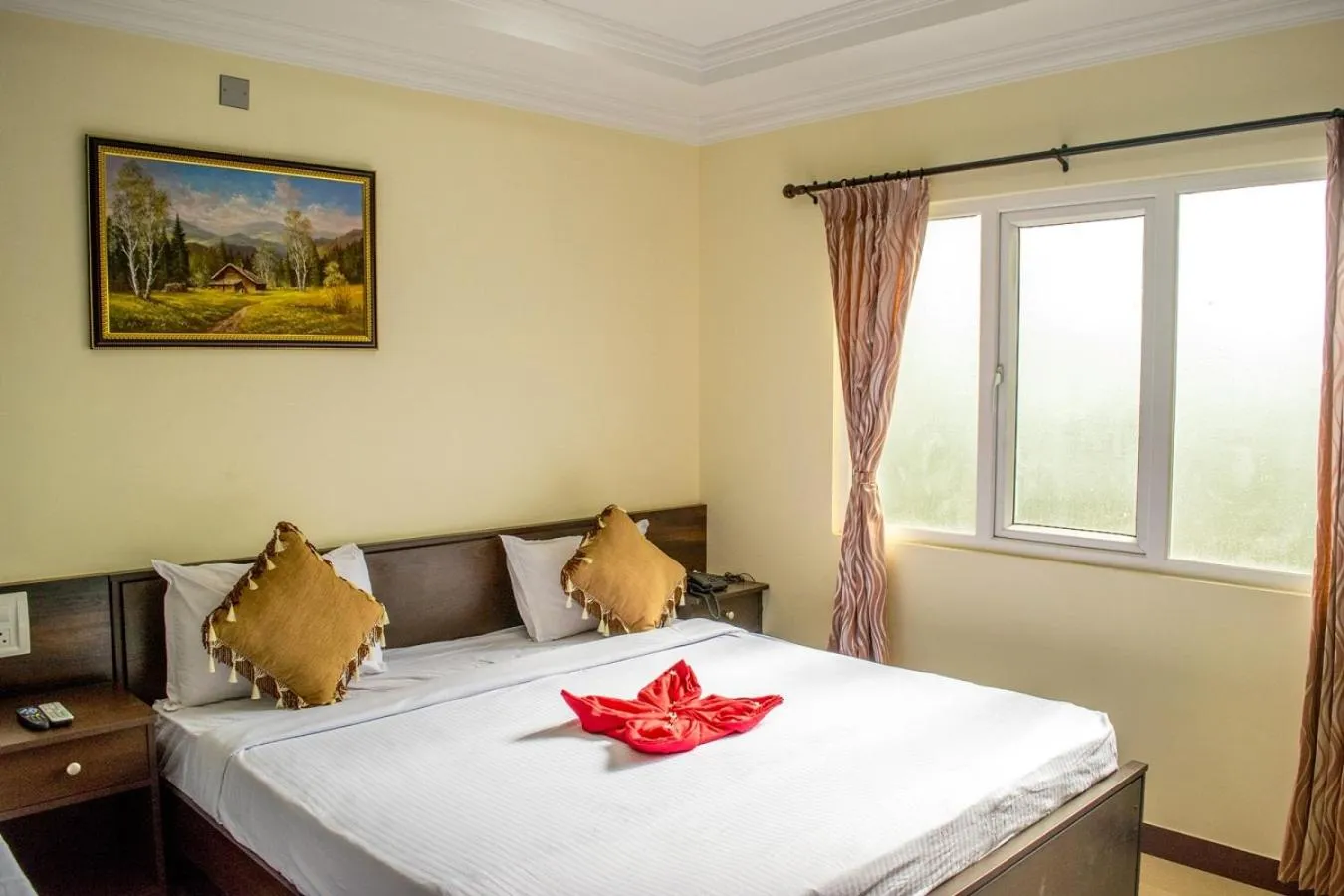 Bed in Hotel Sree Devi Madurai