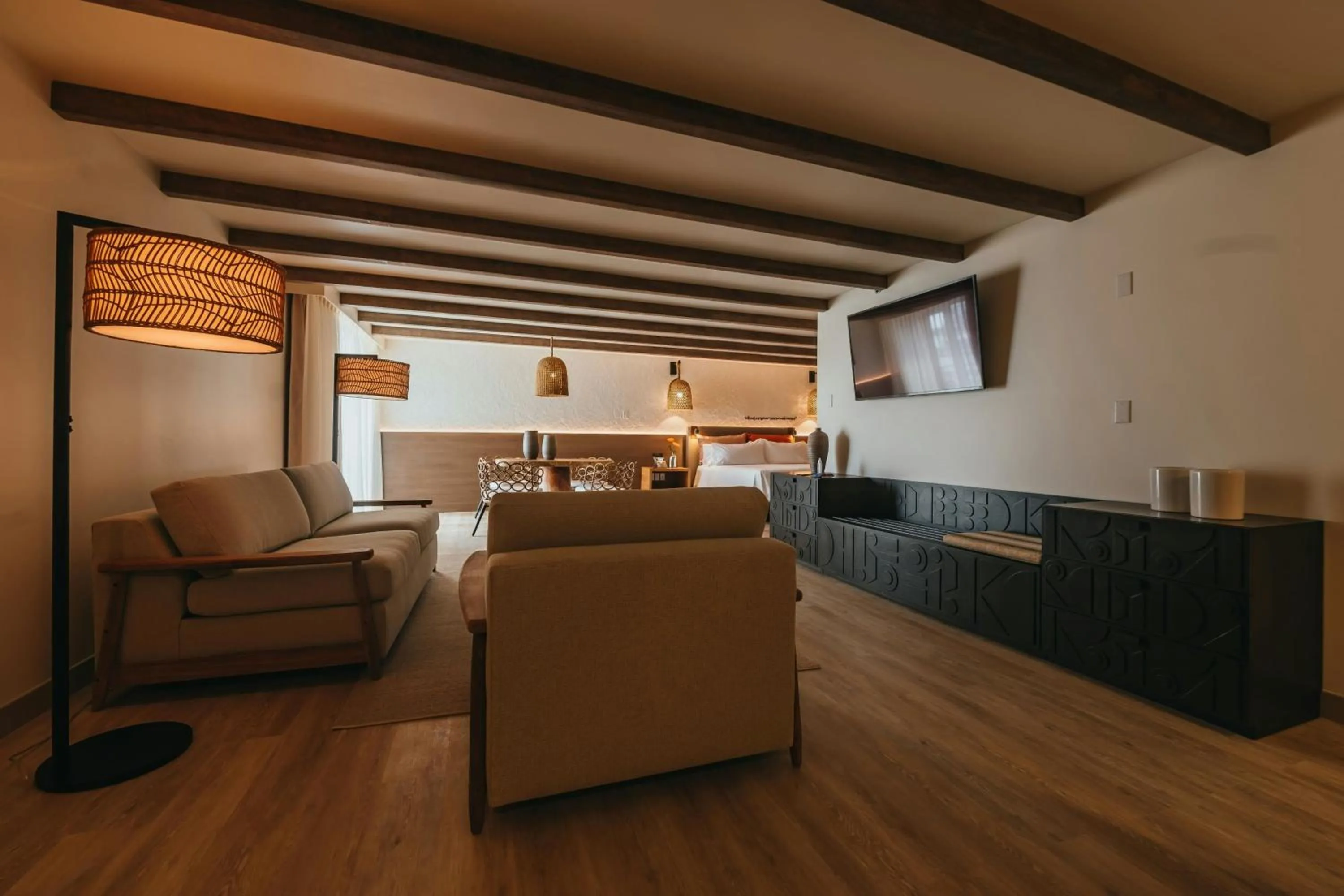 Living room in Renaissance Wind Creek Aruba Resort