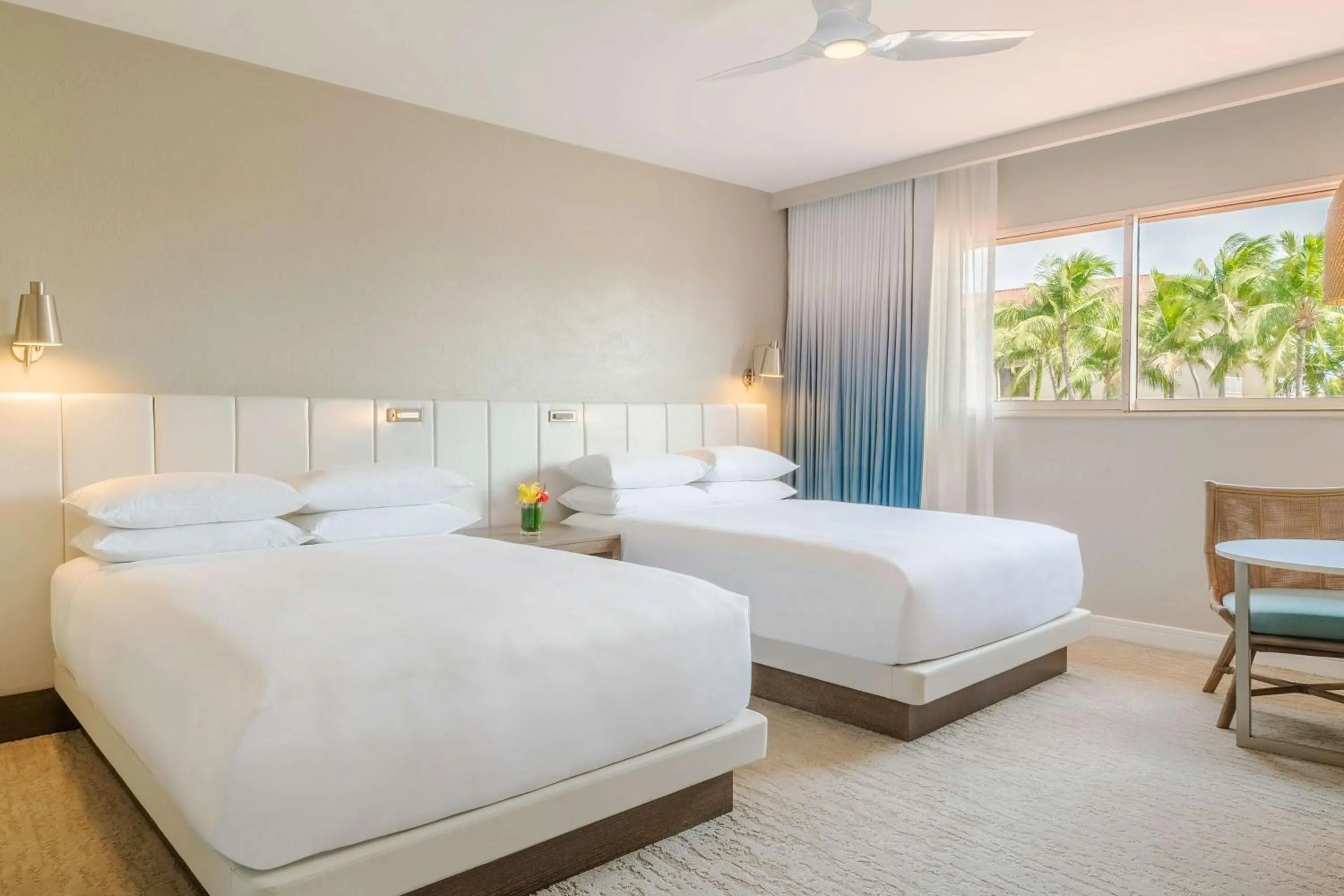 View (from property/room), Bed in Hyatt Regency Aruba Resort & Casino