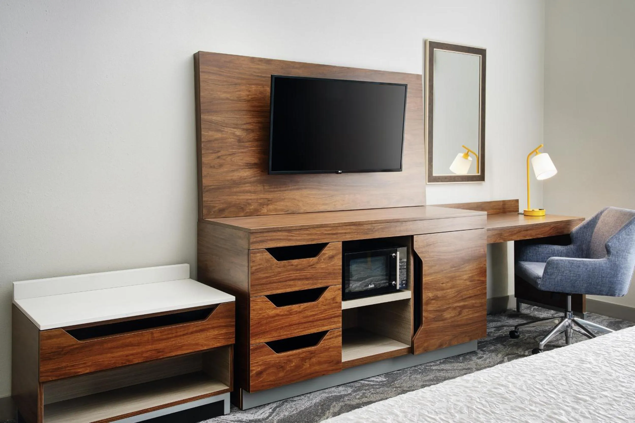 Bedroom, Bed in Hampton Inn Melbourne-Viera