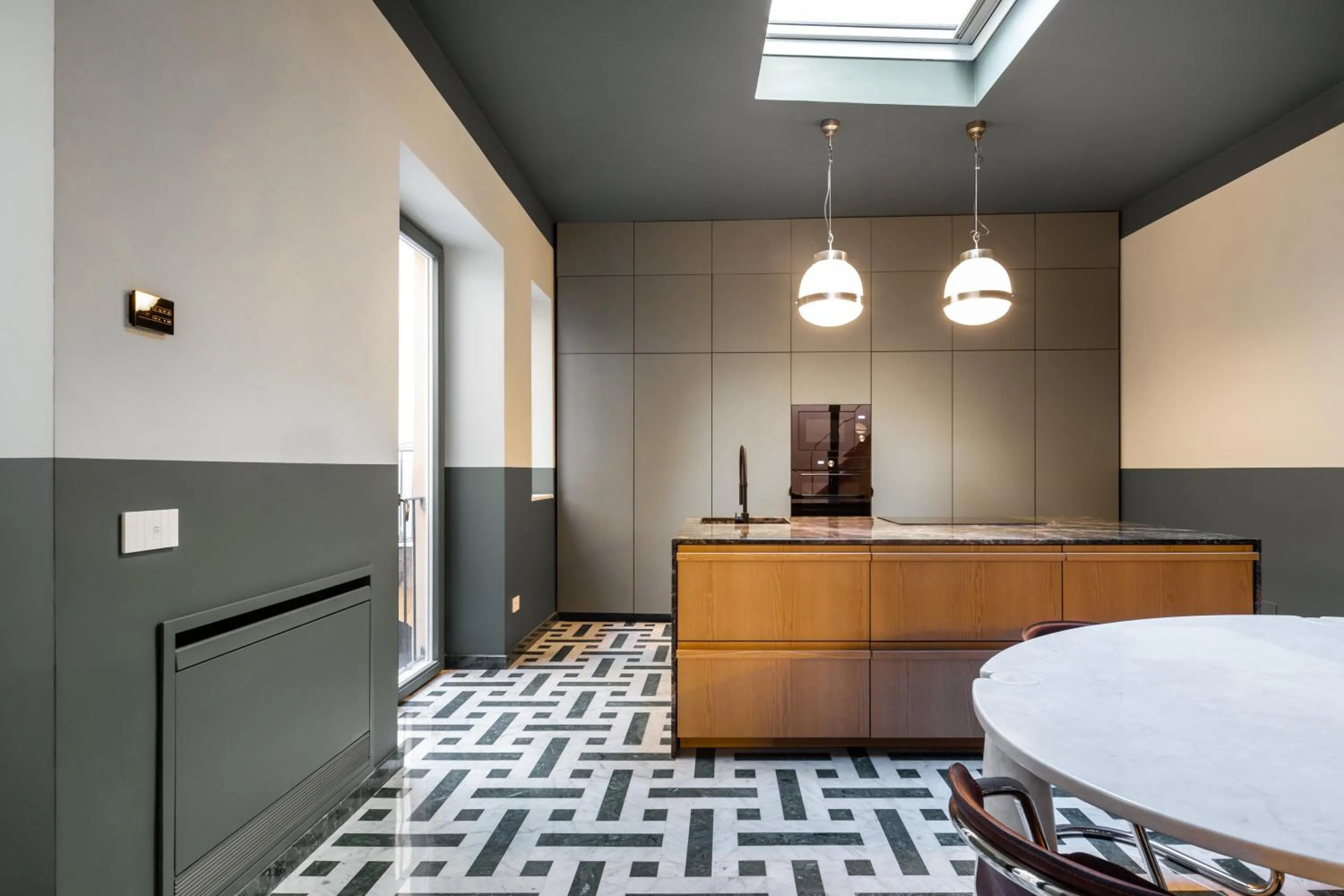 Kitchen or kitchenette in Le Stanze al Genio di Darlon