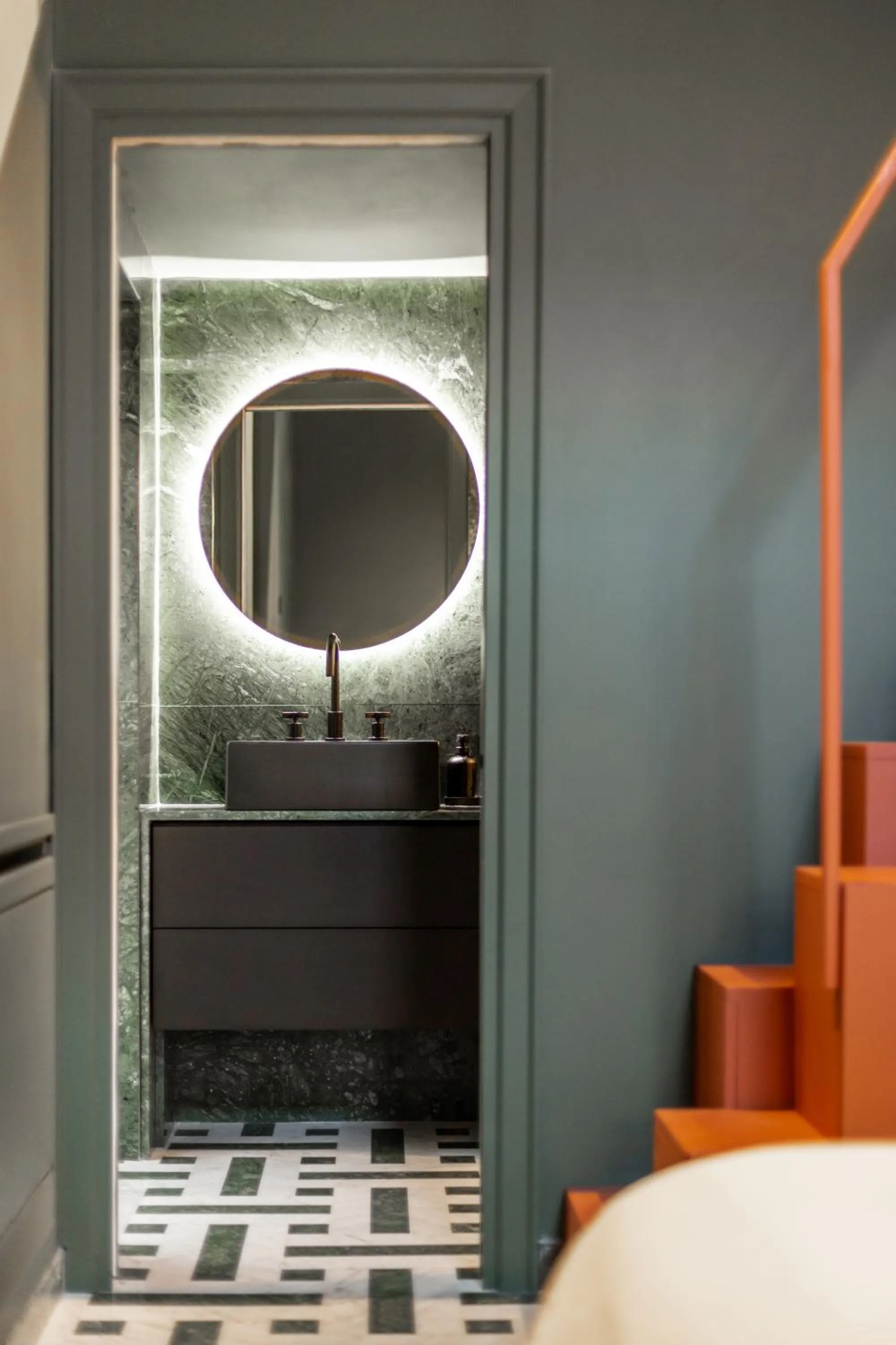 Bathroom, Bed in Le Stanze al Genio di Darlon