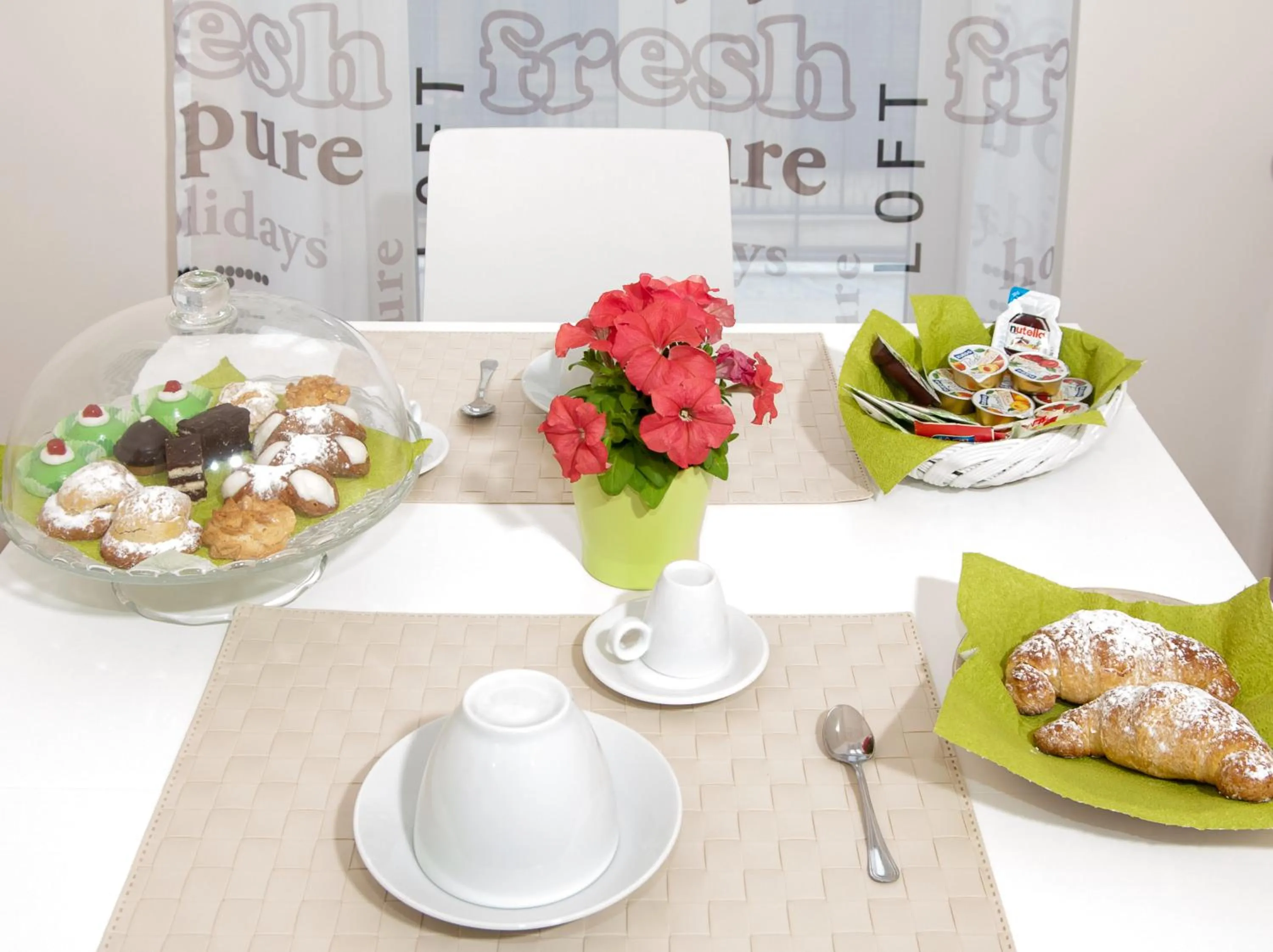 Italian breakfast in B&B Notti Sikane