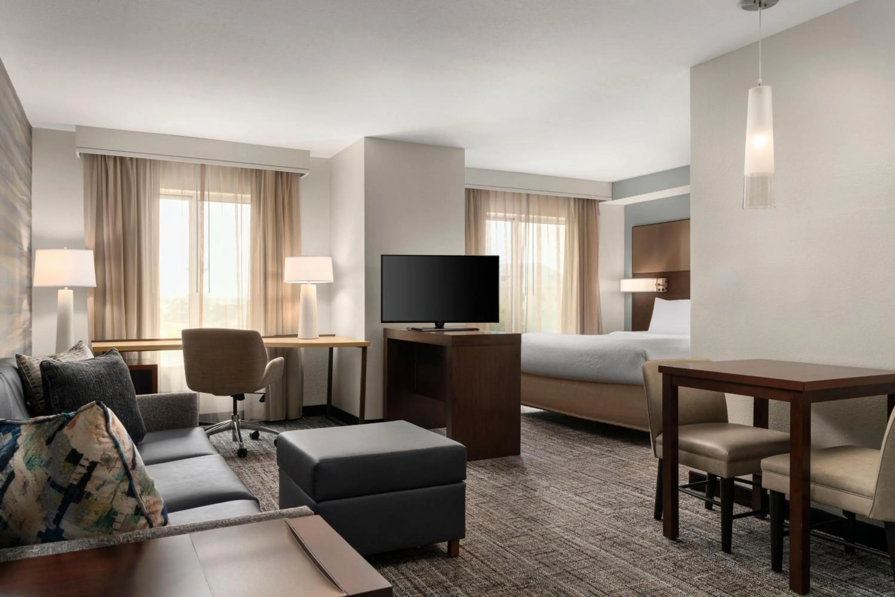 Living room, Bed in Residence Inn by Marriott Milwaukee West