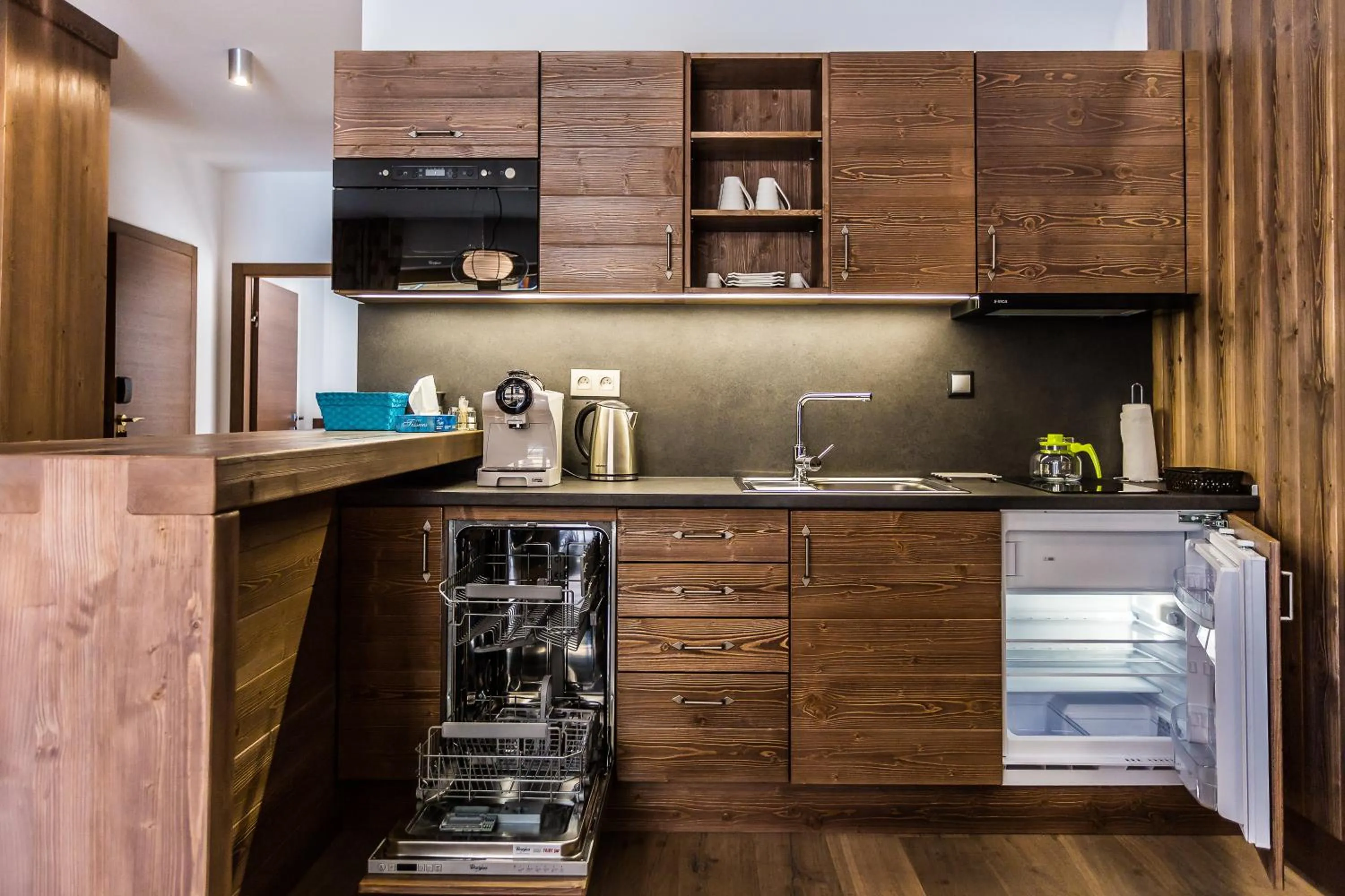 Kitchen or kitchenette in Chalety Jasná Apartmány Bor