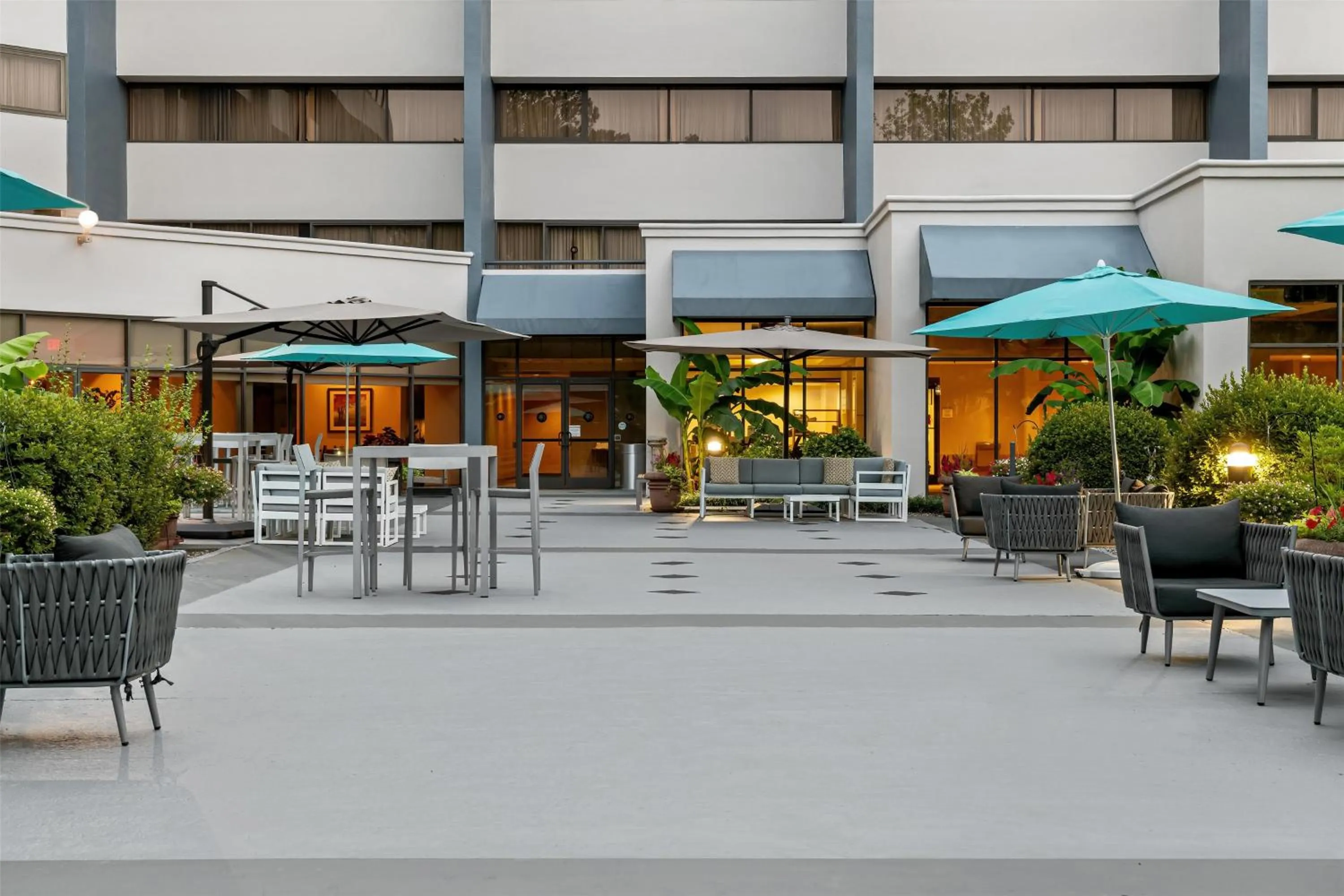 Patio in DoubleTree Suites by Hilton Raleigh-Durham