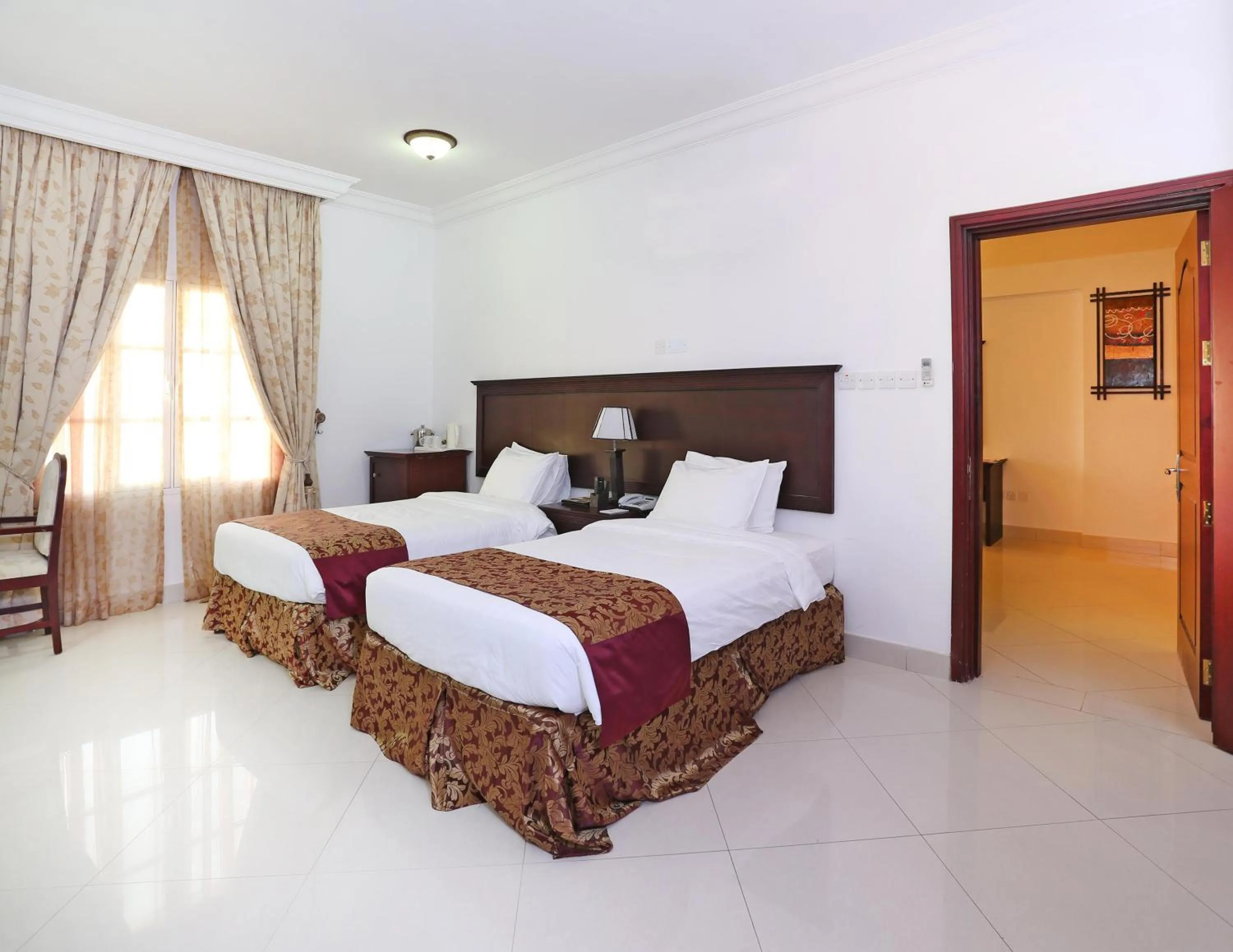 Bed in Al Maha Int Hotel Oman