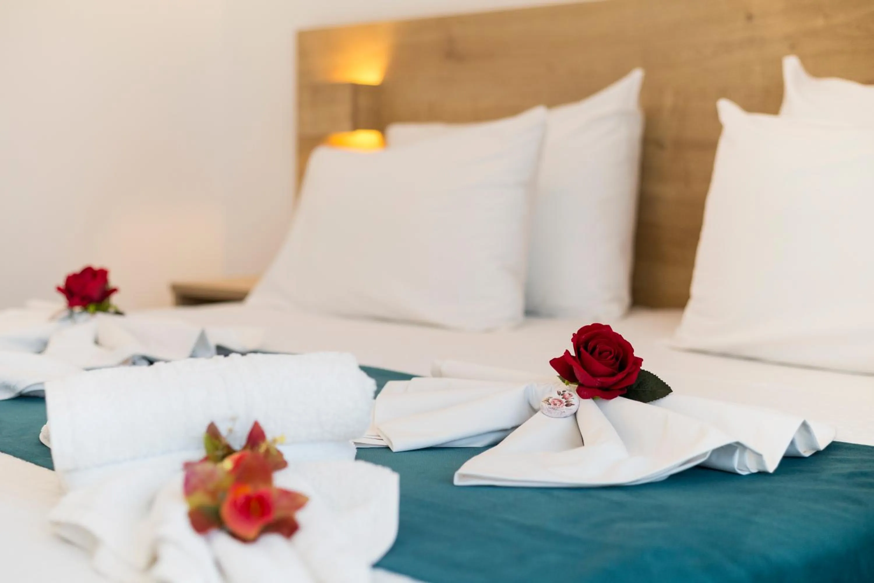 Decorative detail, Bed in Castell Hotel