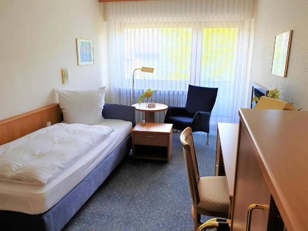 Bed in Hotel Rheinland