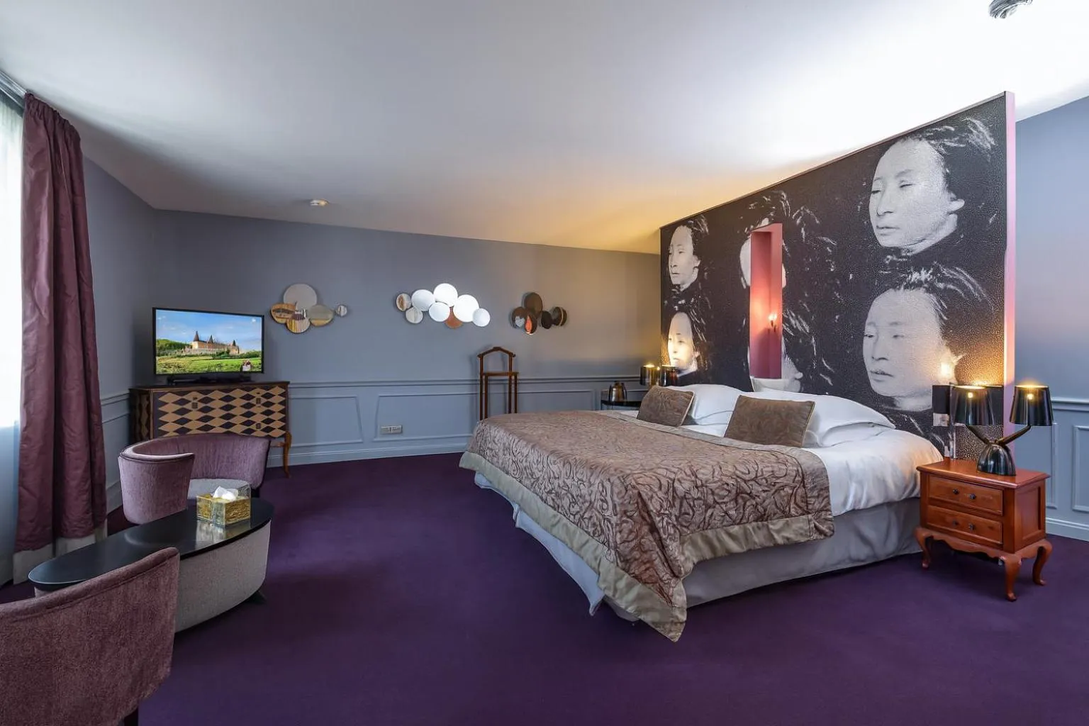 Bed in Hôtel Golf Château de Chailly