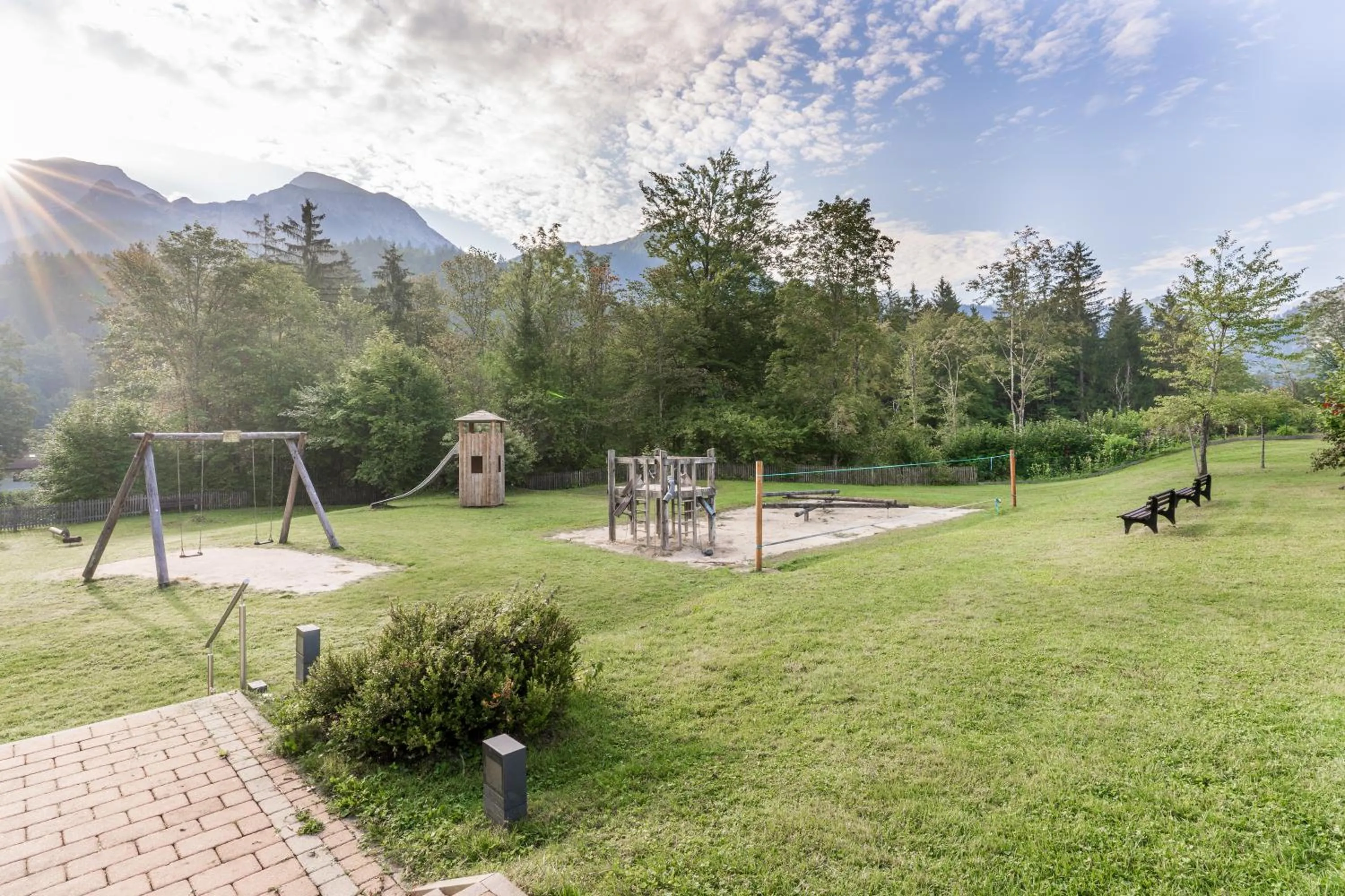 Children play ground in BSW Hotel Hubertus-Park