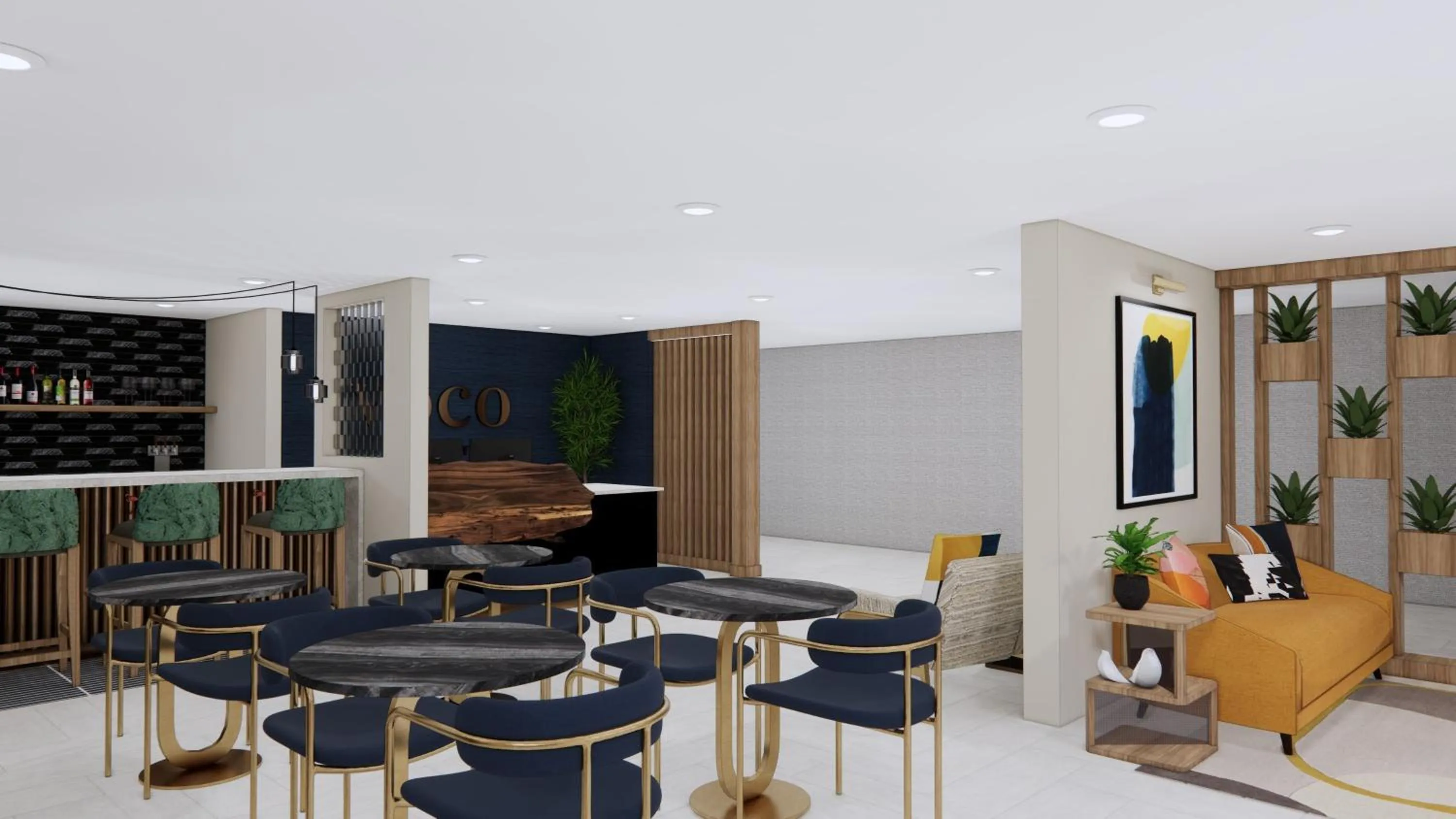 Lounge or bar in voco Flagstaff by IHG