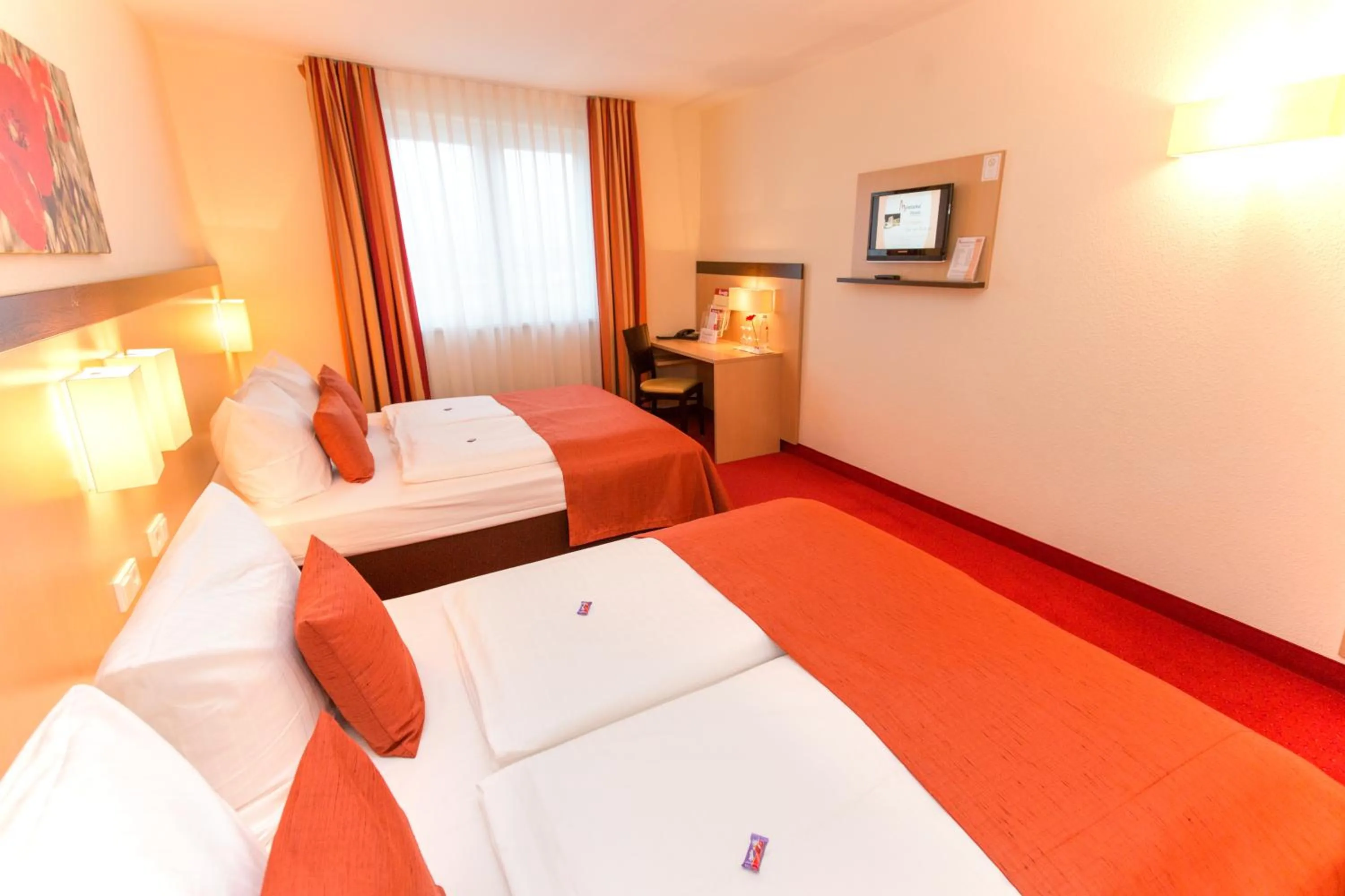 Photo of the whole room, Bed in Montana-Hotel Ellwangen