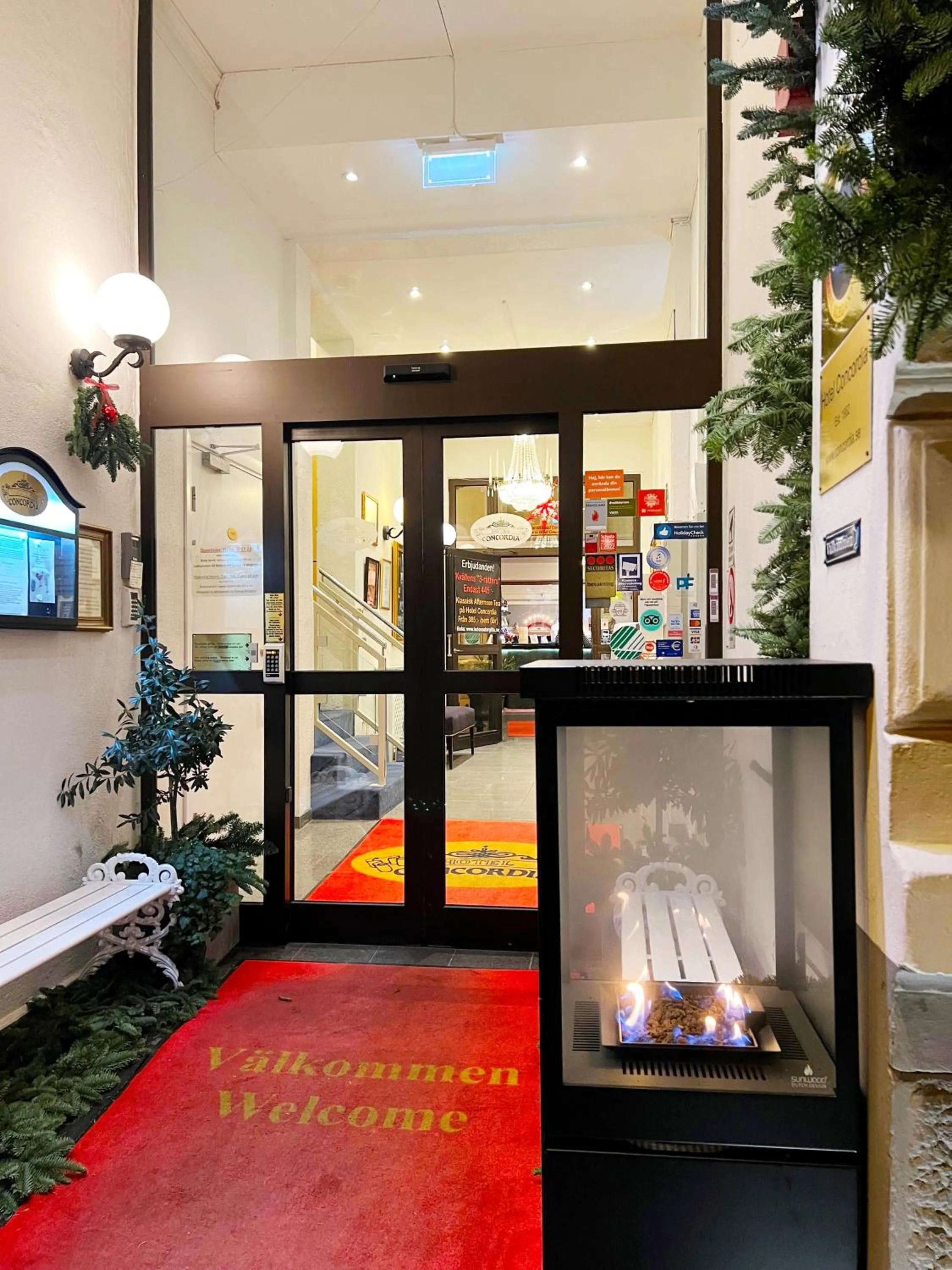 Facade/entrance in Hotel Concordia