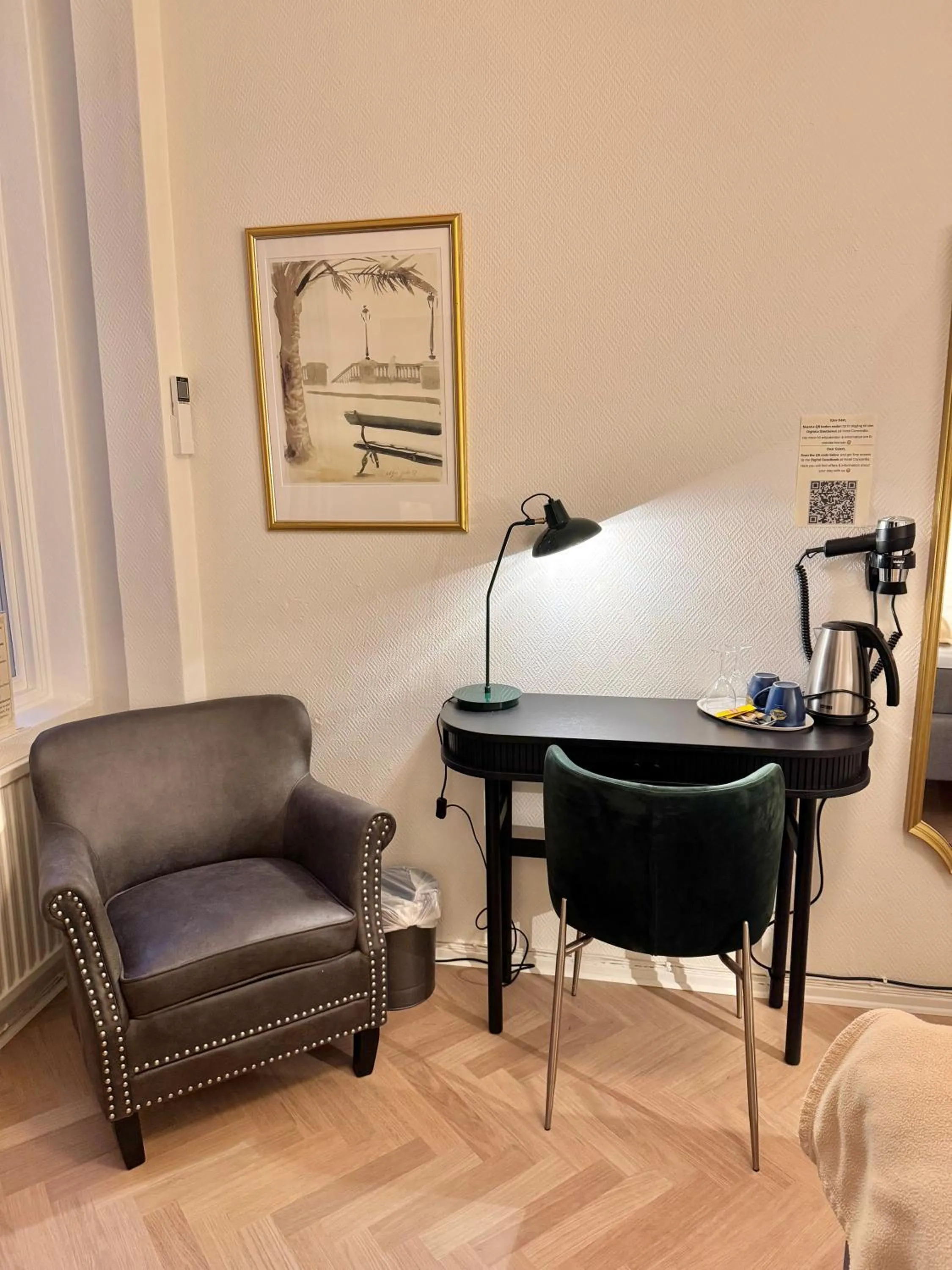 Seating area in Hotel Concordia