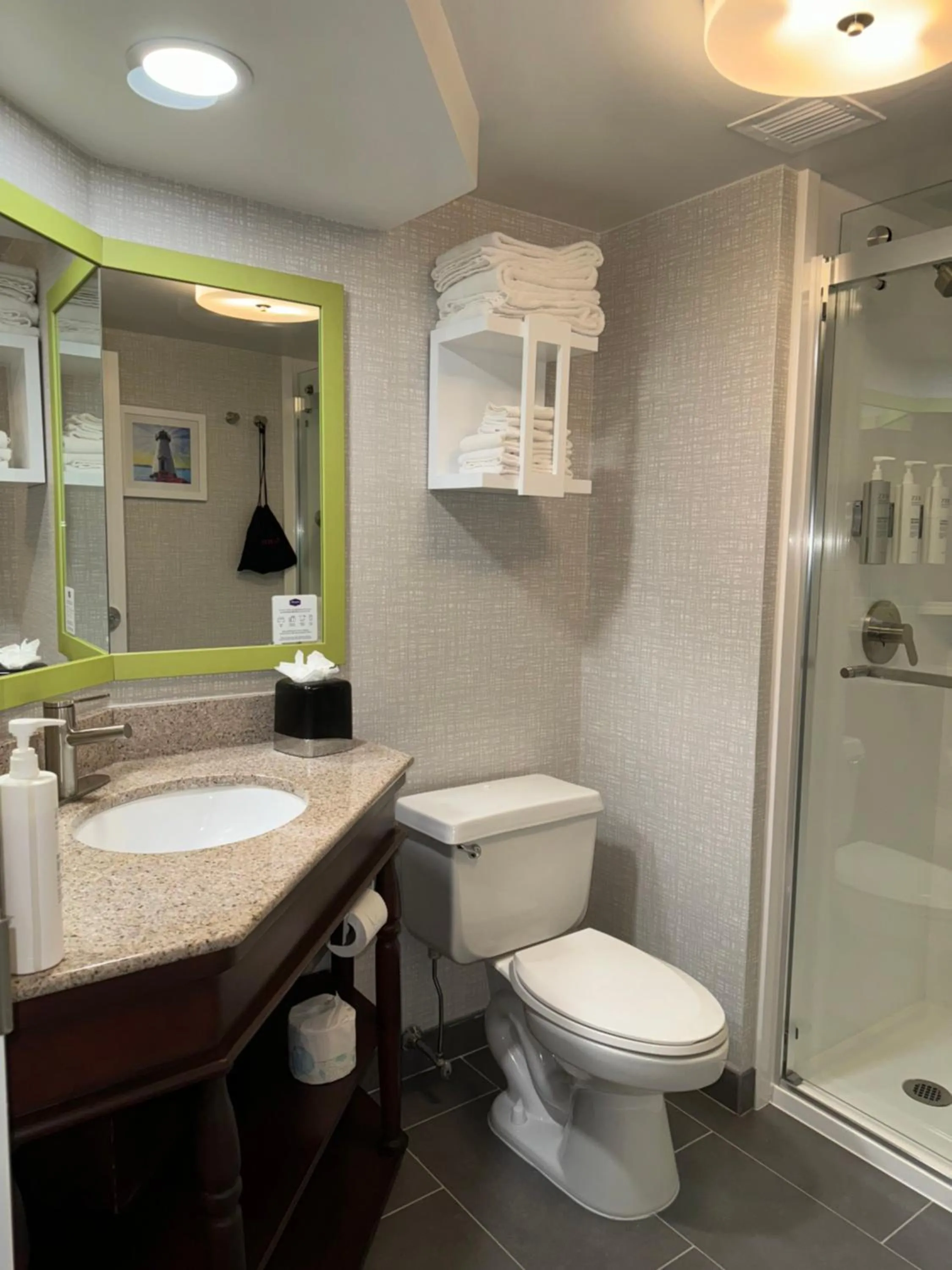 Shower in Hampton Inn New Bedford/Fairhaven