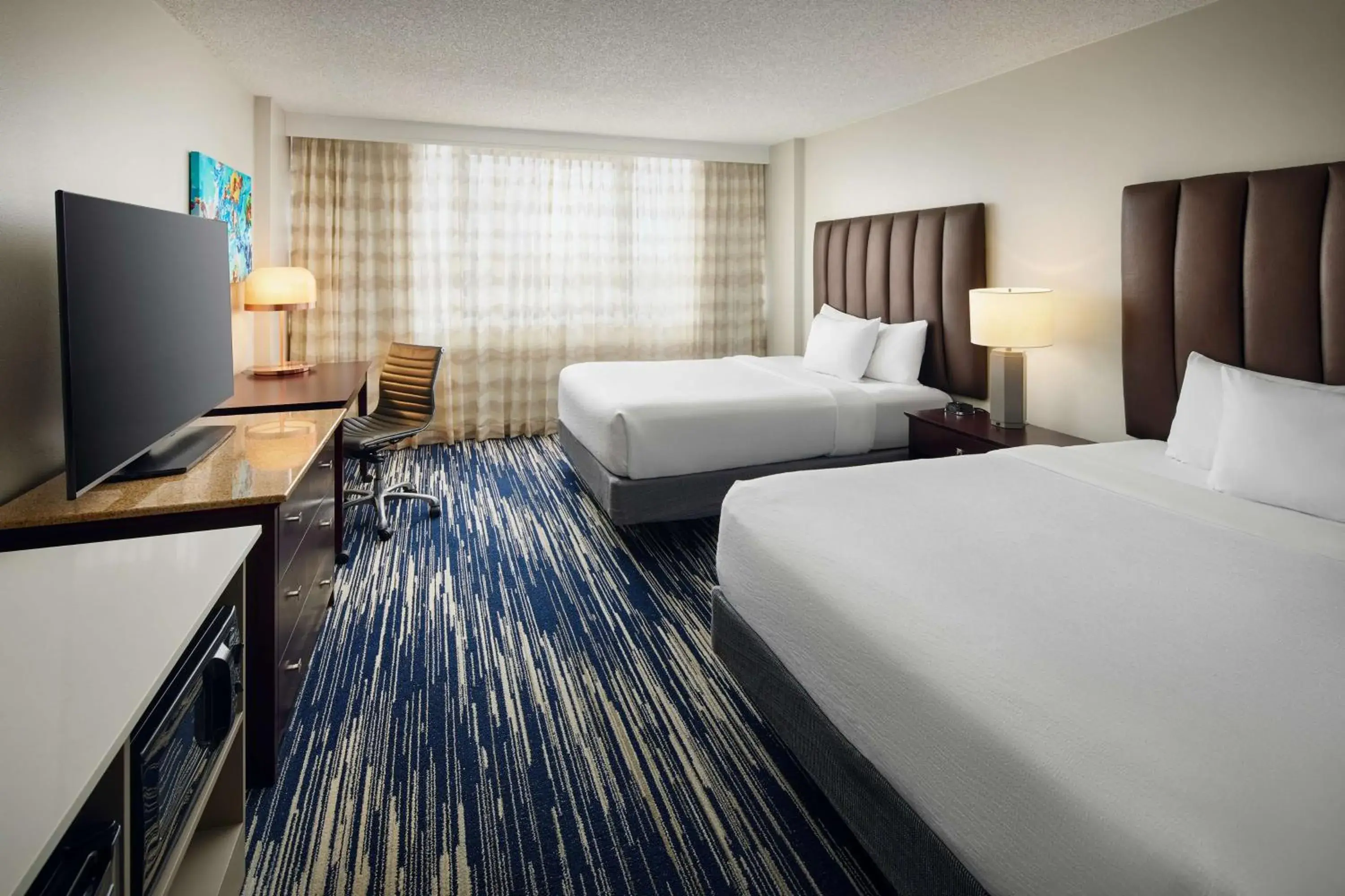 Queen Room with Two Queen Beds - Disability Access/Roll-in Shower in Embassy Suites by Hilton West Palm Beach Central Queen Room with Two Queen Beds - Disability Access/Roll-in Shower in Embassy Suites by Hilton West Palm Beach Central