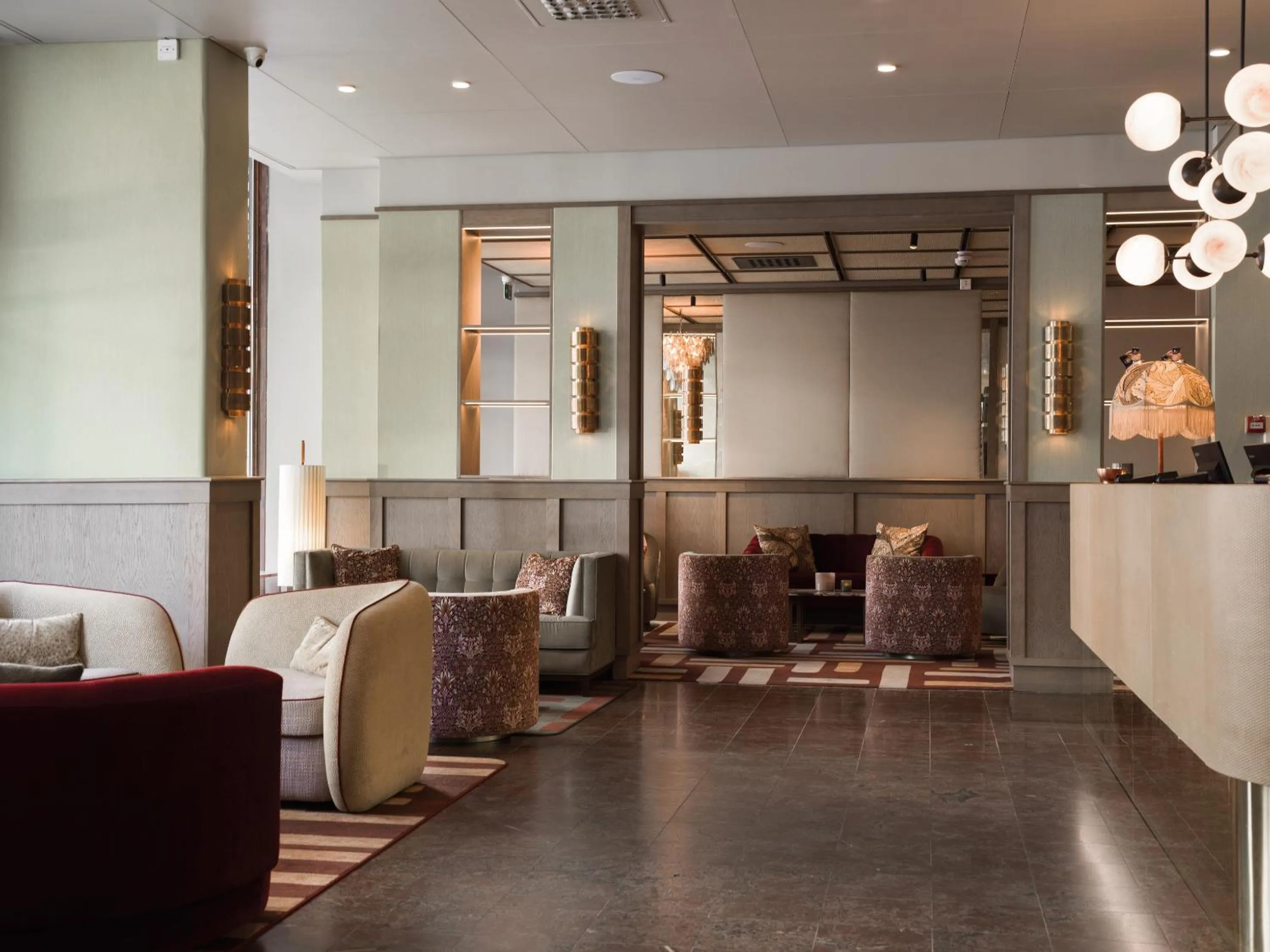 Lobby or reception in Elite Hotel Adlon