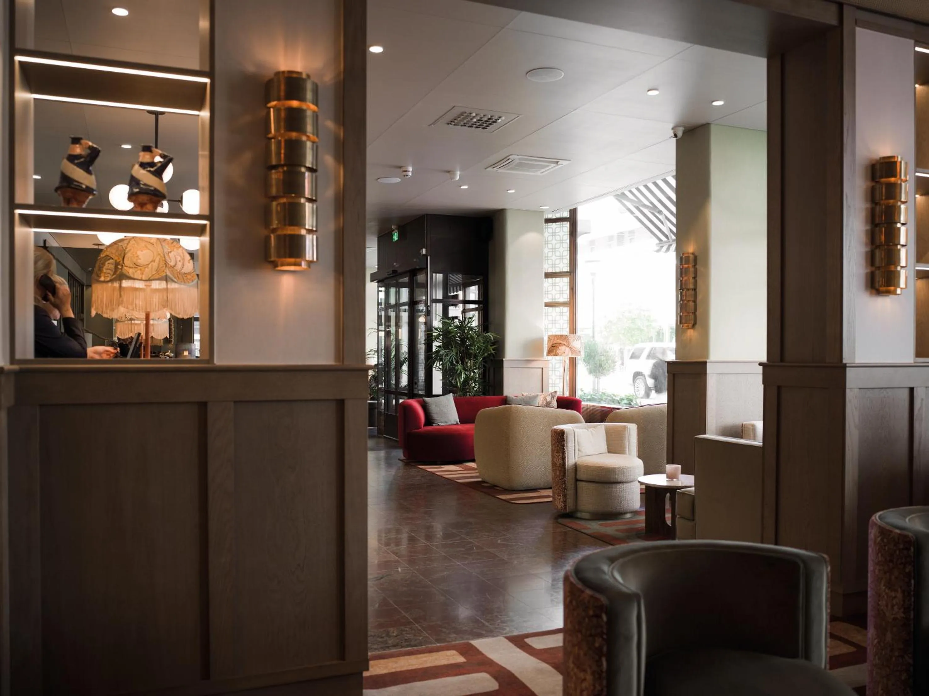 Lobby or reception in Elite Hotel Adlon