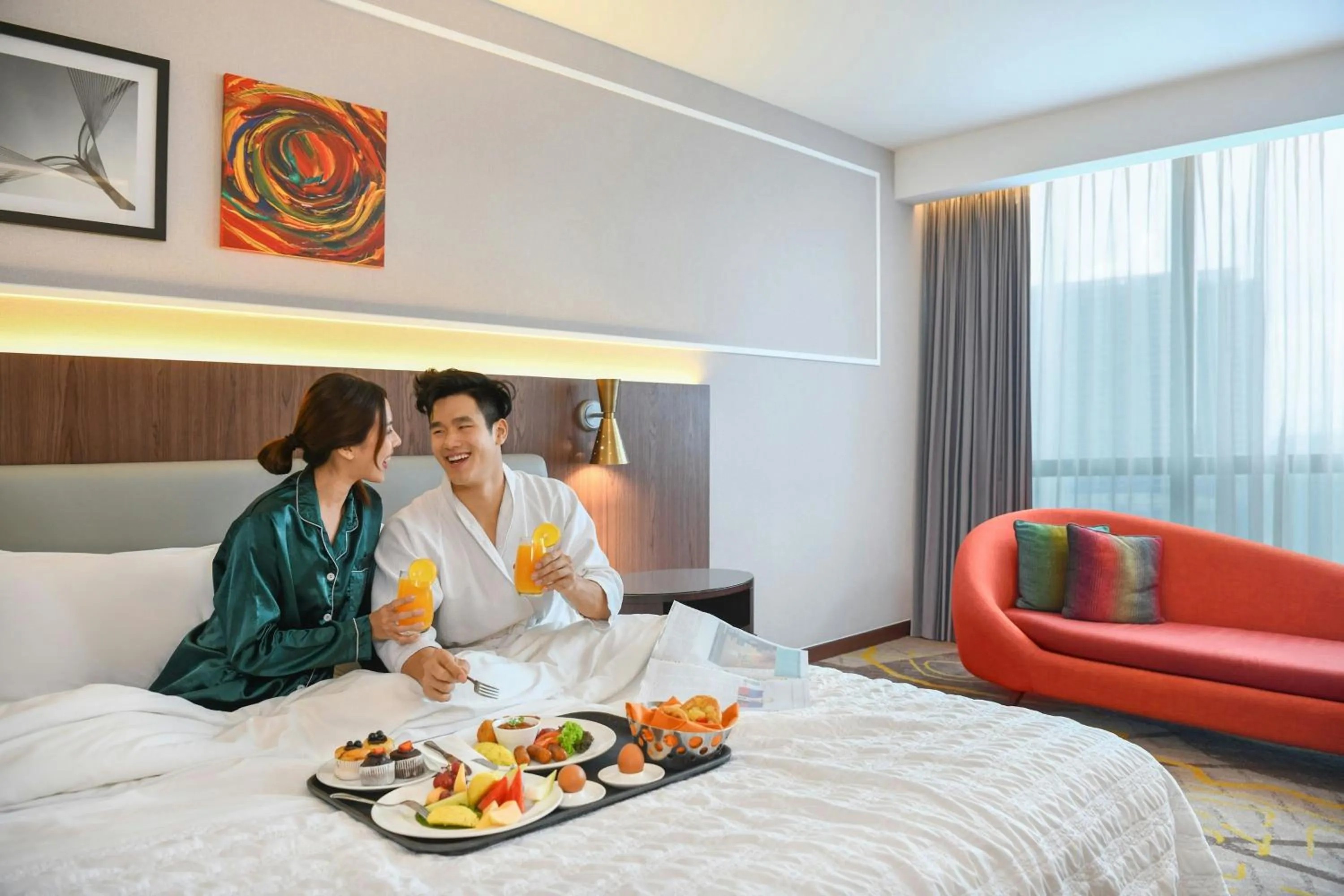Breakfast, Bed in Le Meridien Putrajaya