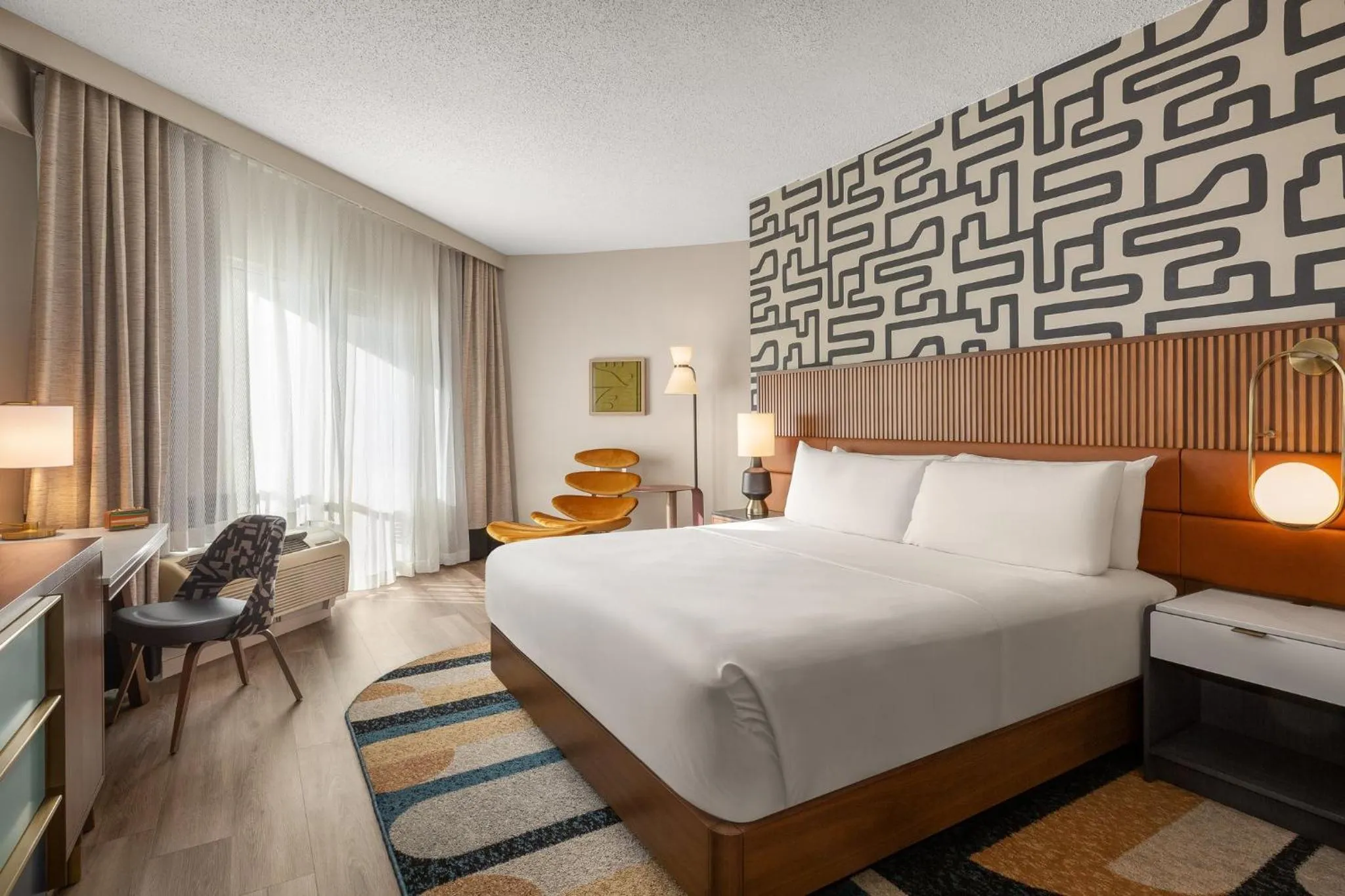 Bedroom, Bed in Hotel Indigo Columbus Architectural Center by IHG