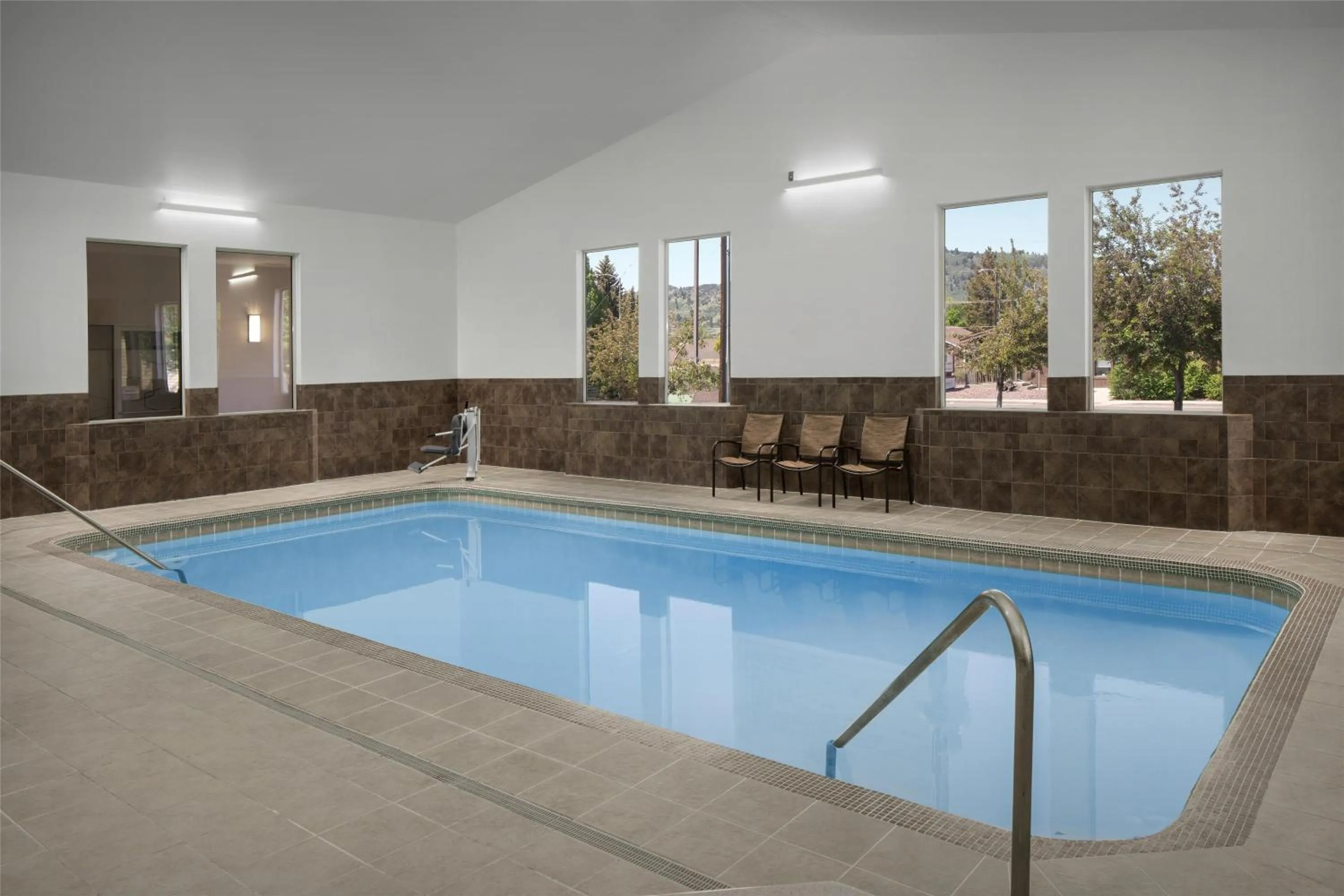 Pool view in Hampton Inn Butte