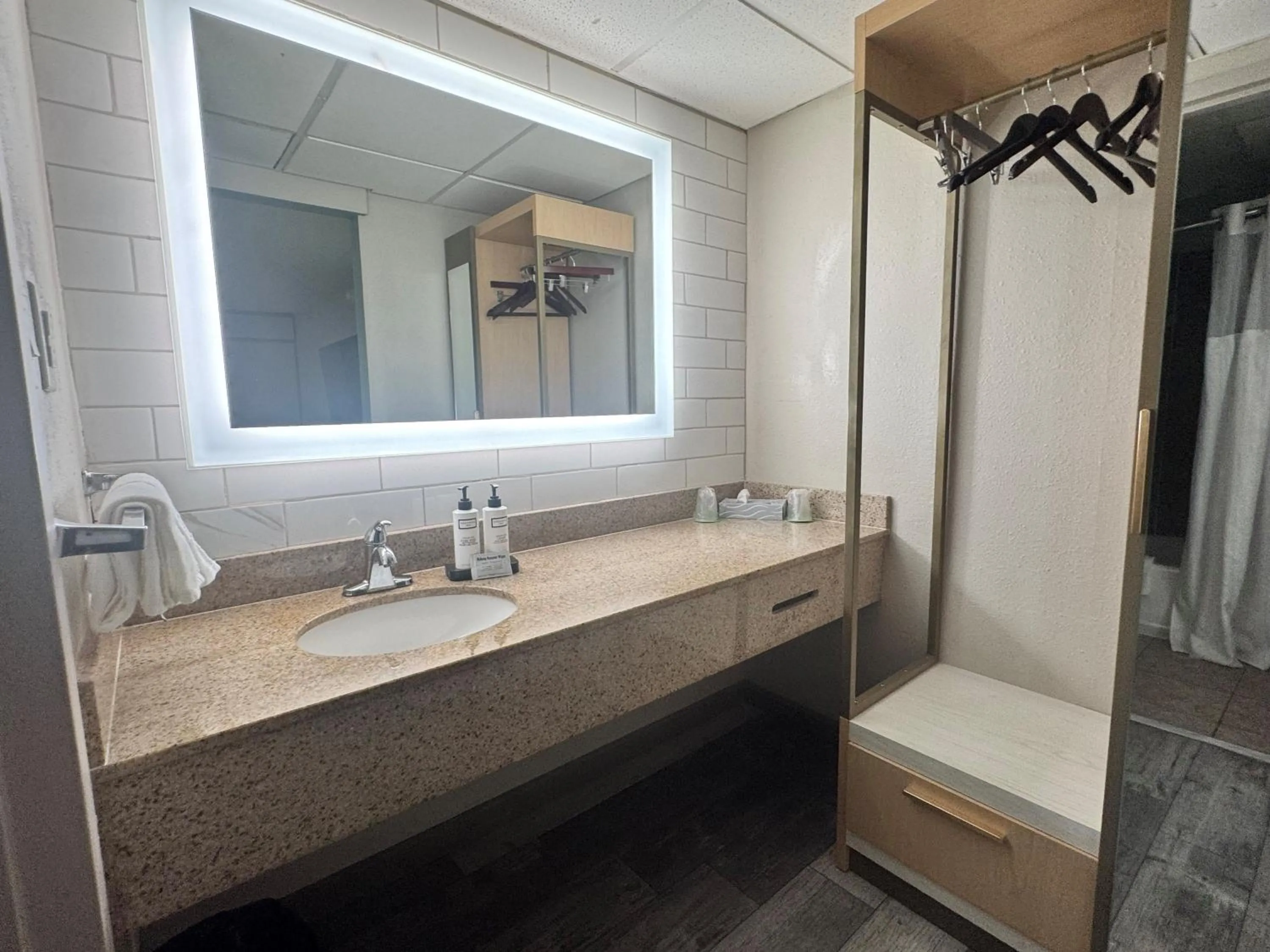 Bathroom in Wyndham Garden Lake Guntersville