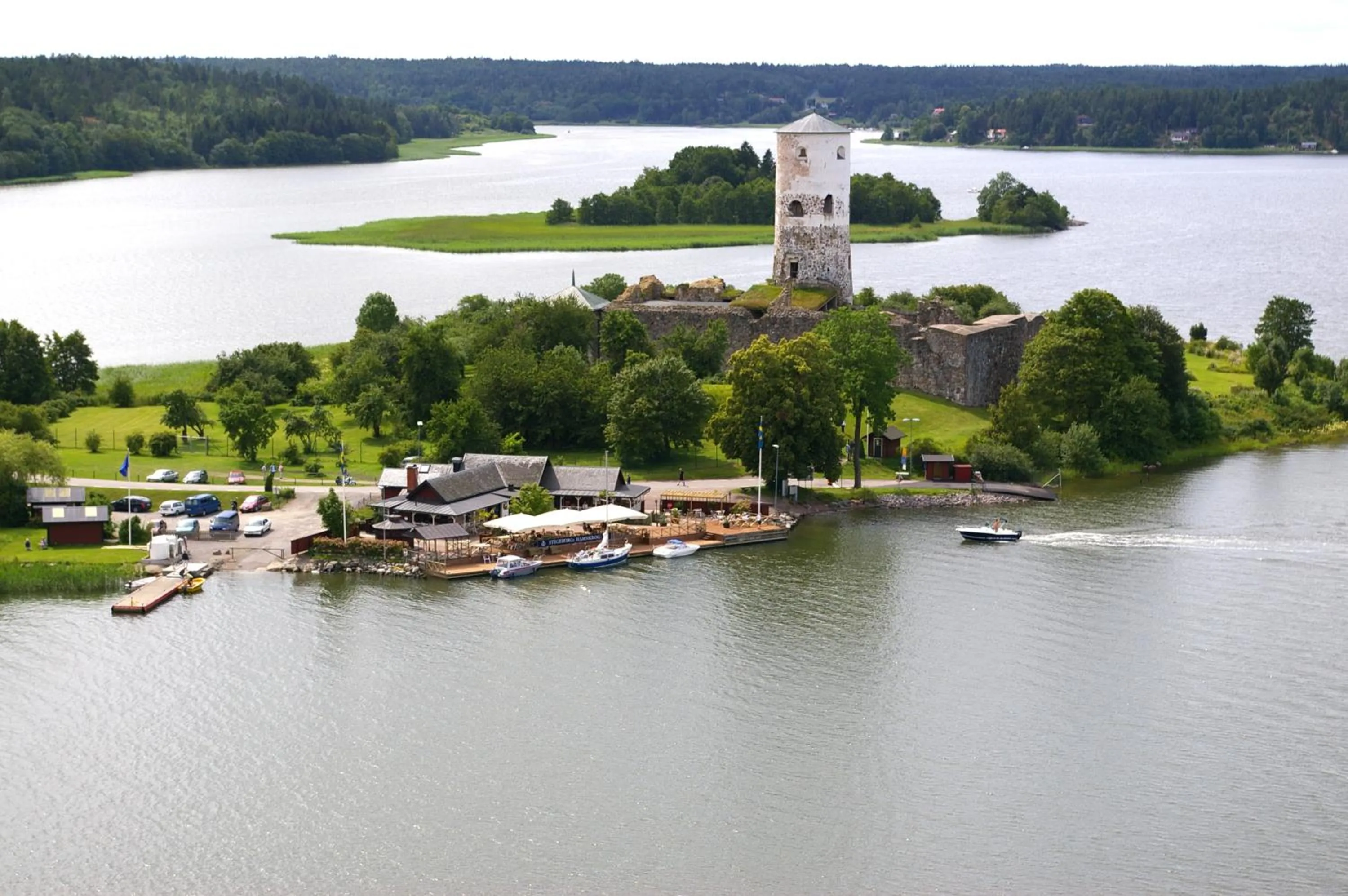 Bird's eye view in Stegeborg Trädgårdshotell