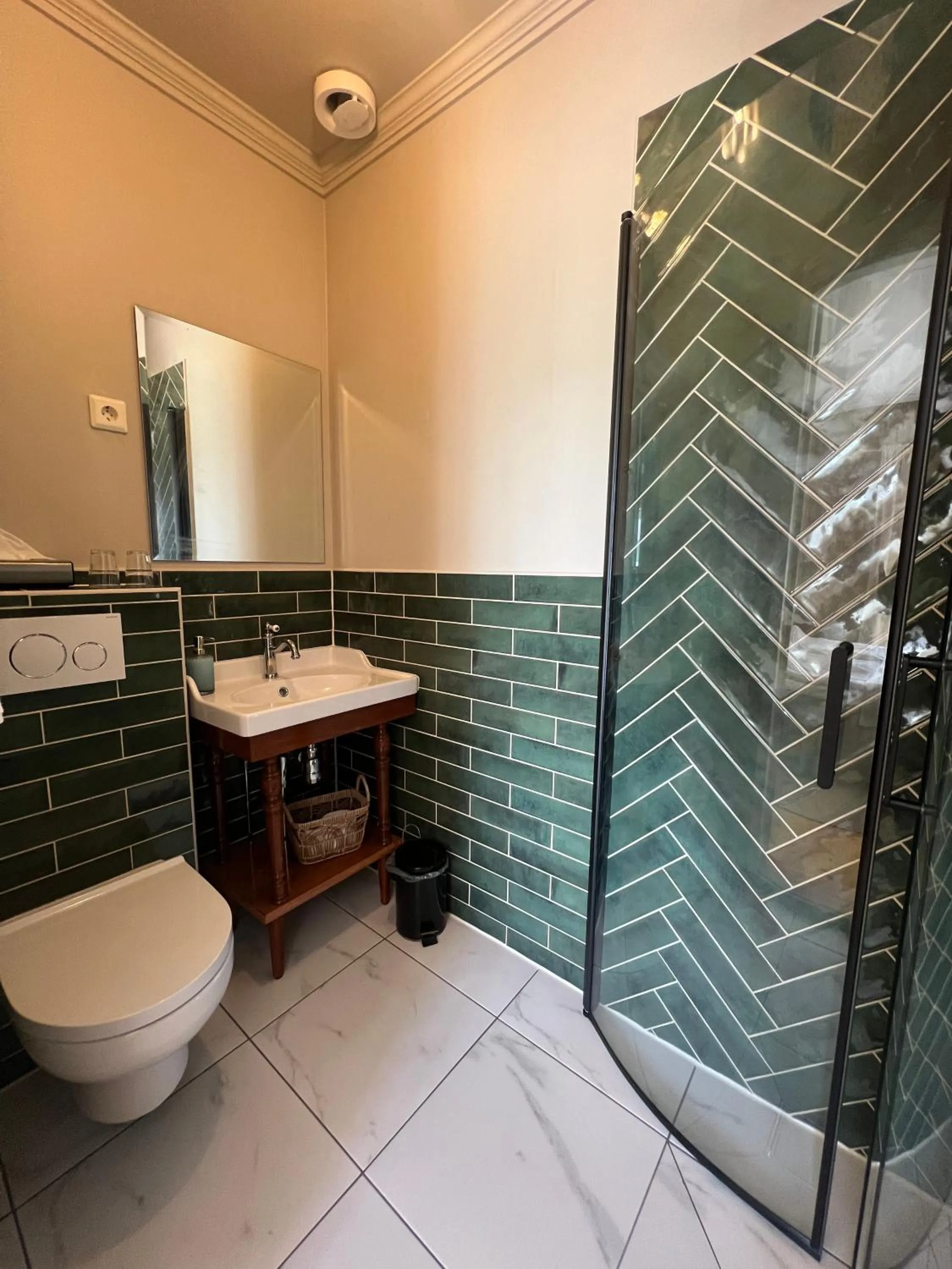 Bathroom in Stegeborg Trädgårdshotell