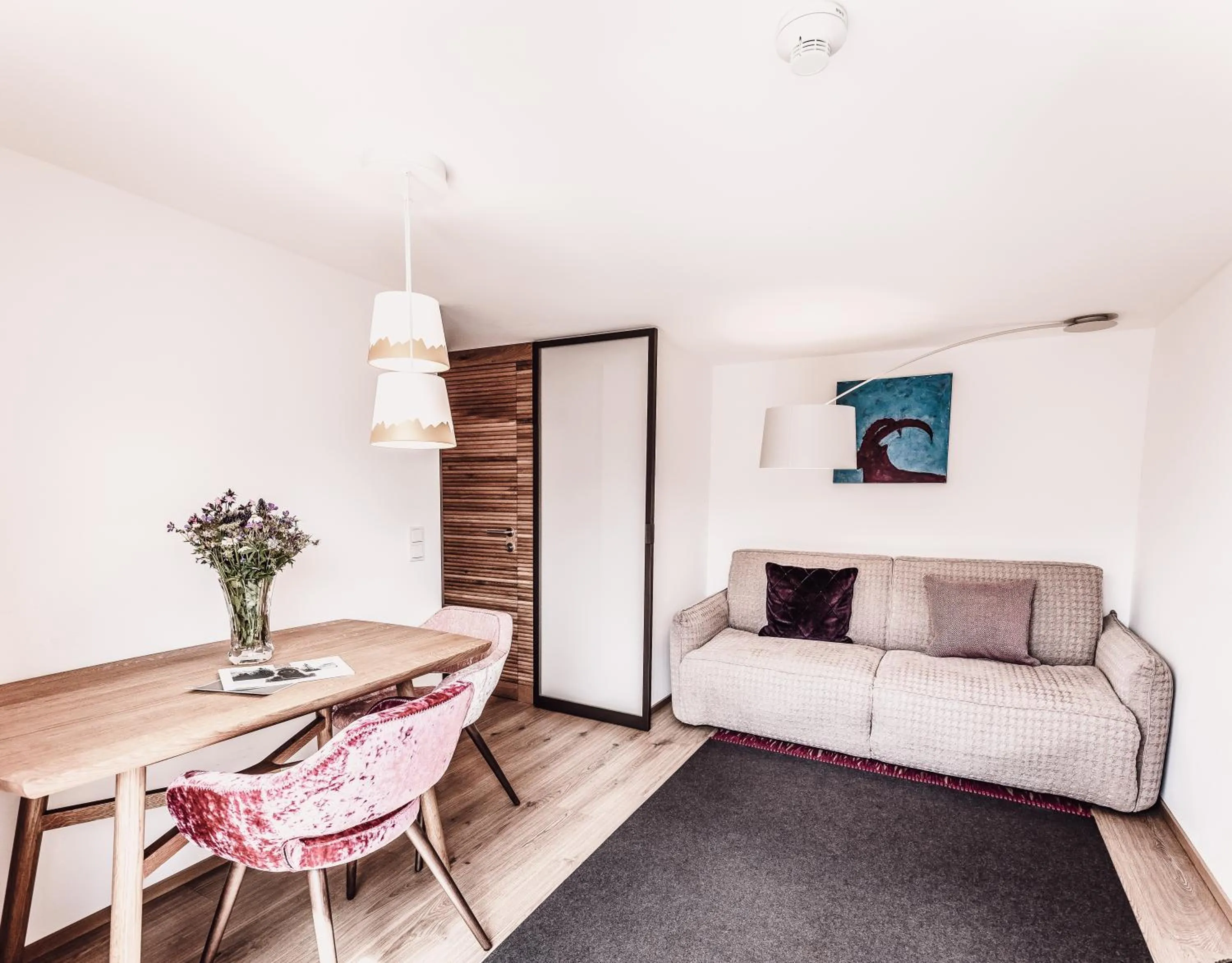 Seating area, Bed in Hotel Goldener Berg