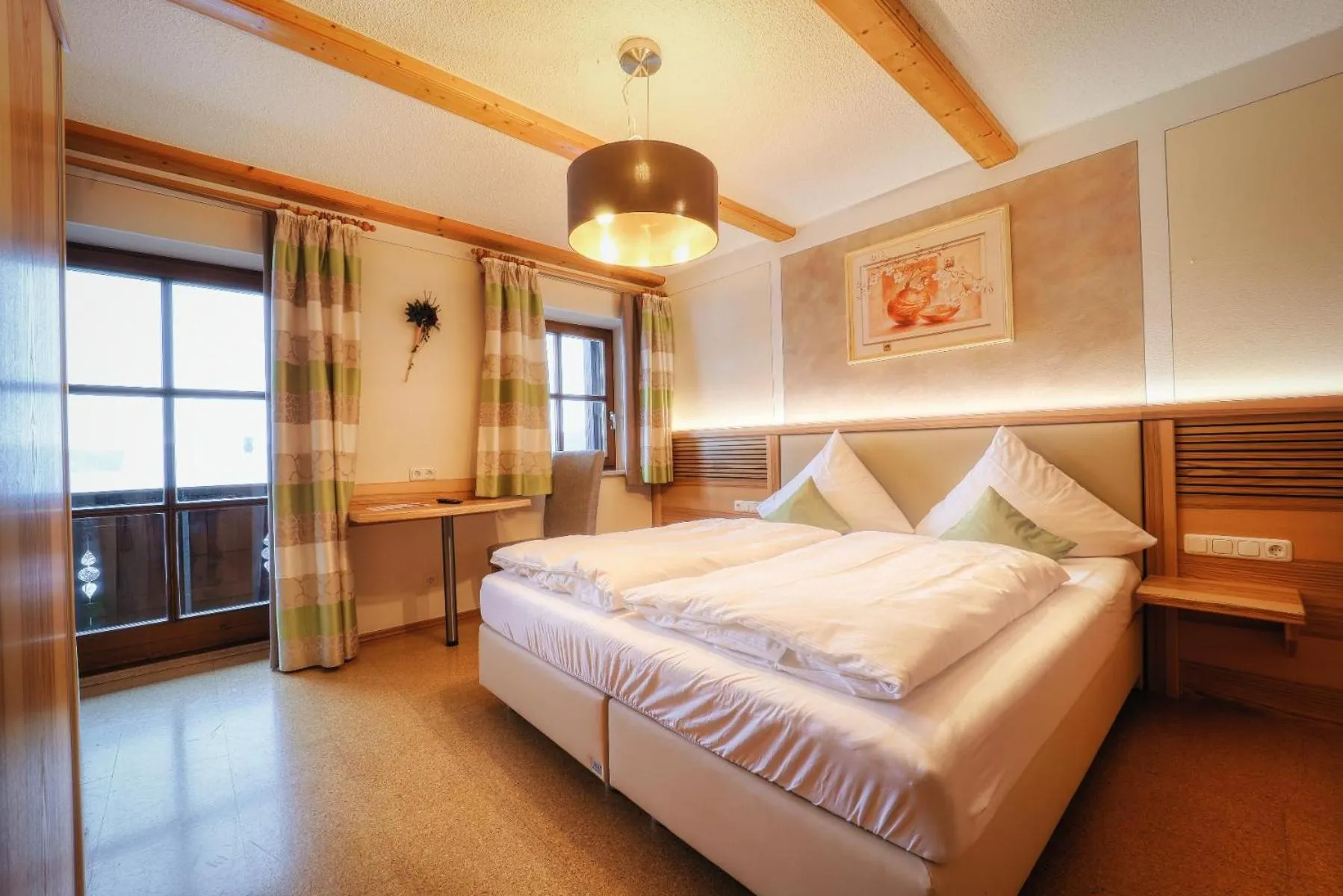 Bedroom, Bed in Hotel Hirschenstein