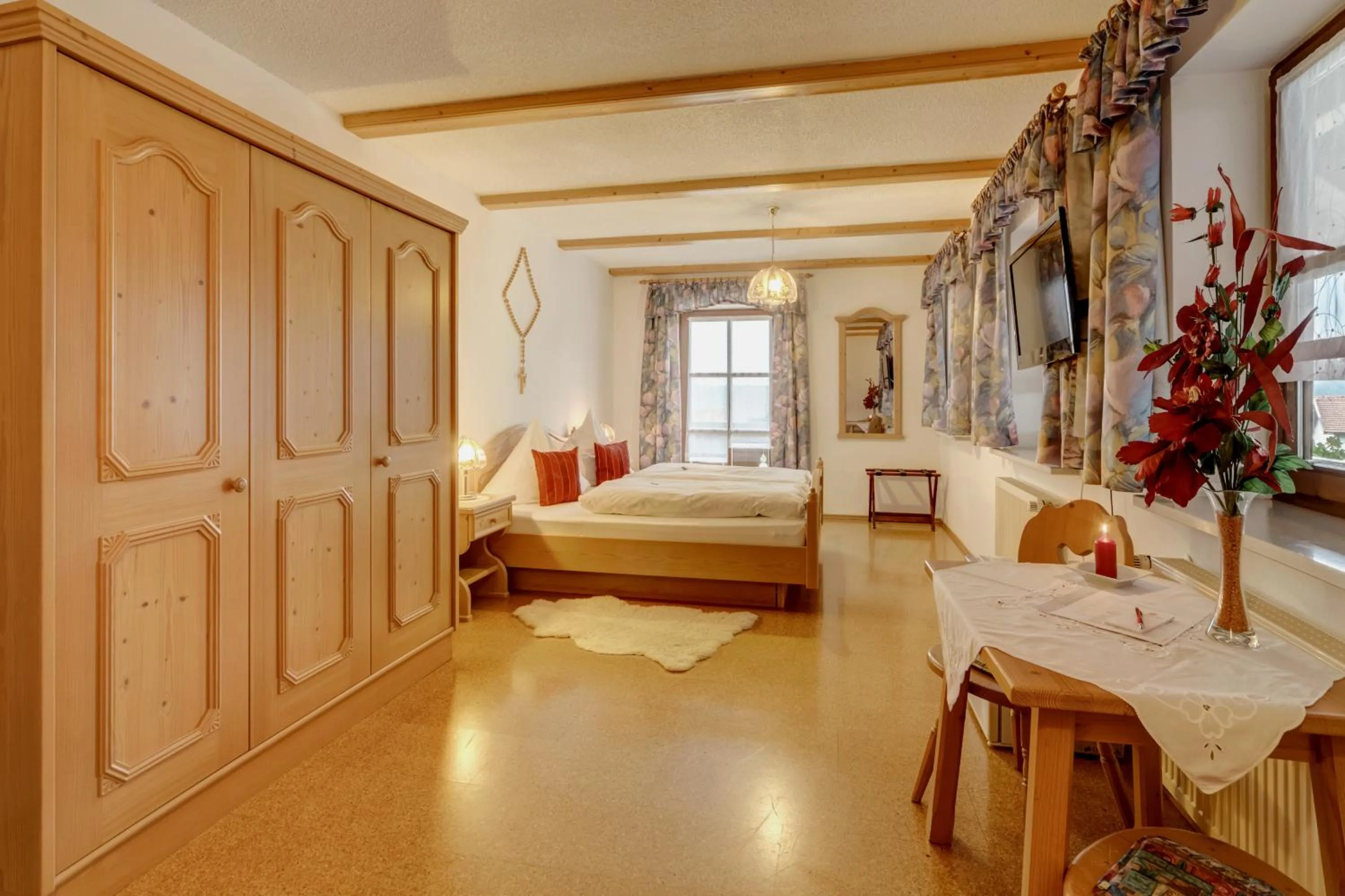 Photo of the whole room, Bed in Hotel Hirschenstein