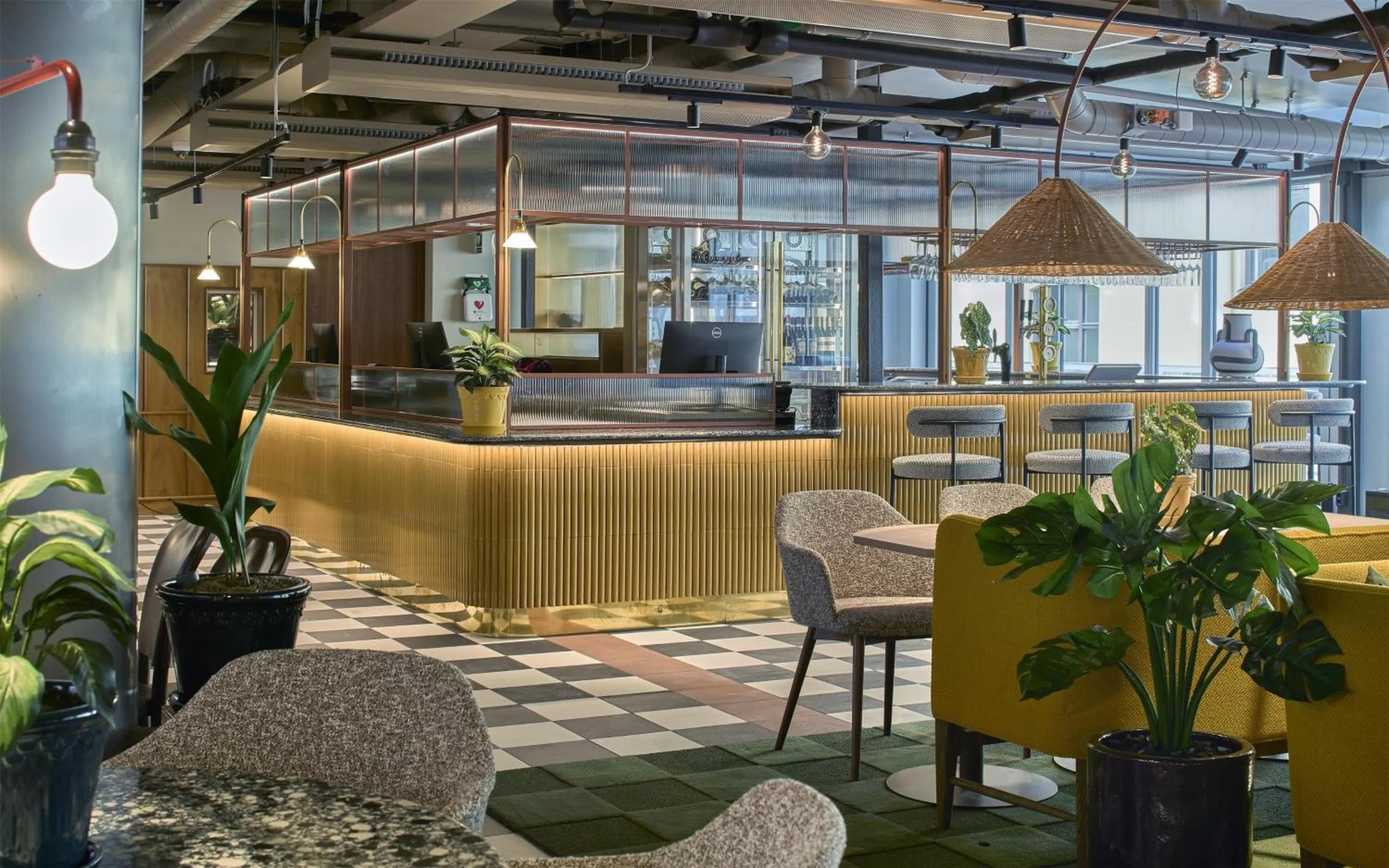 Lobby or reception in Scandic Wallin