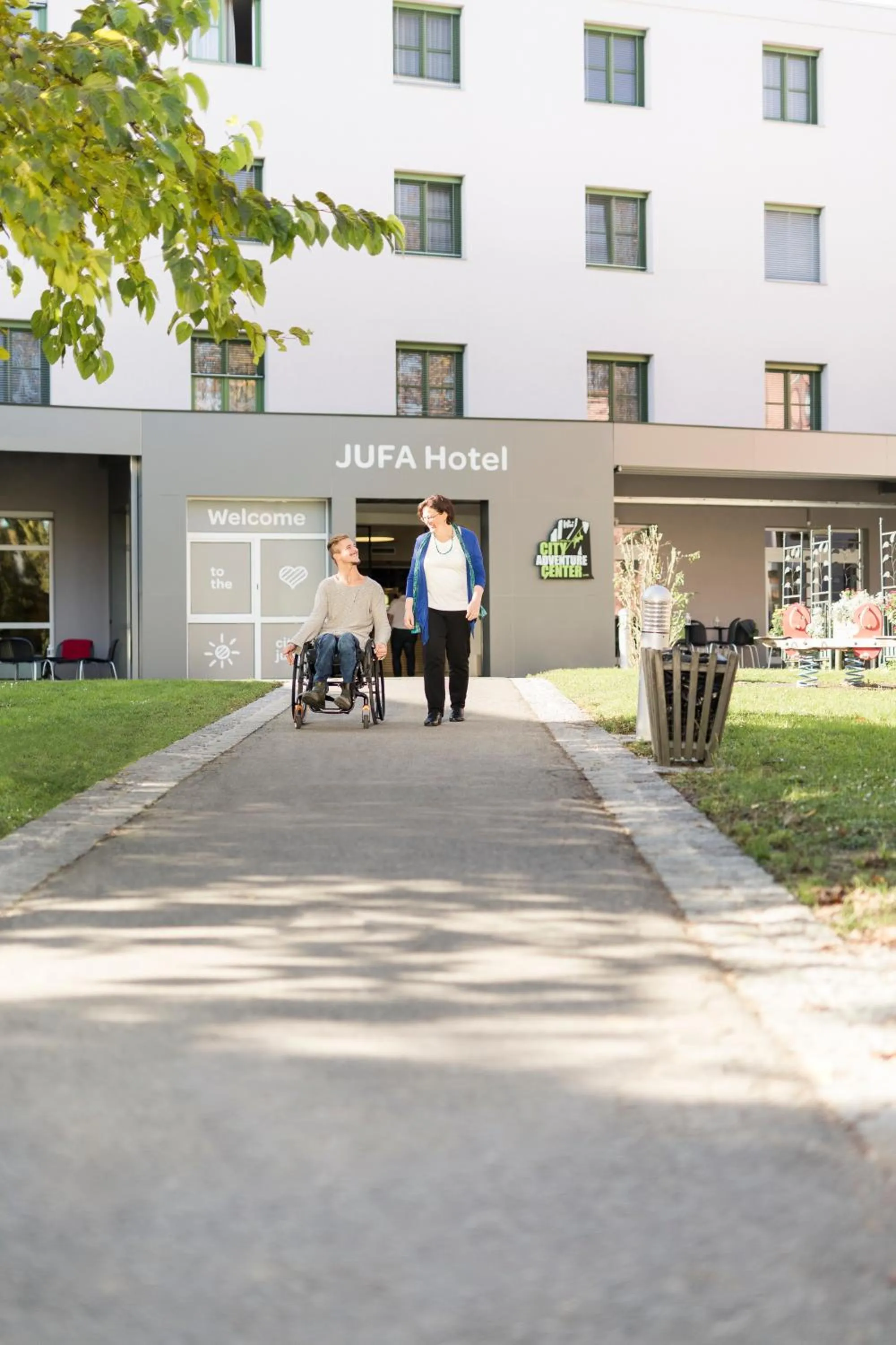 Facade/entrance in JUFA Hotel Graz City