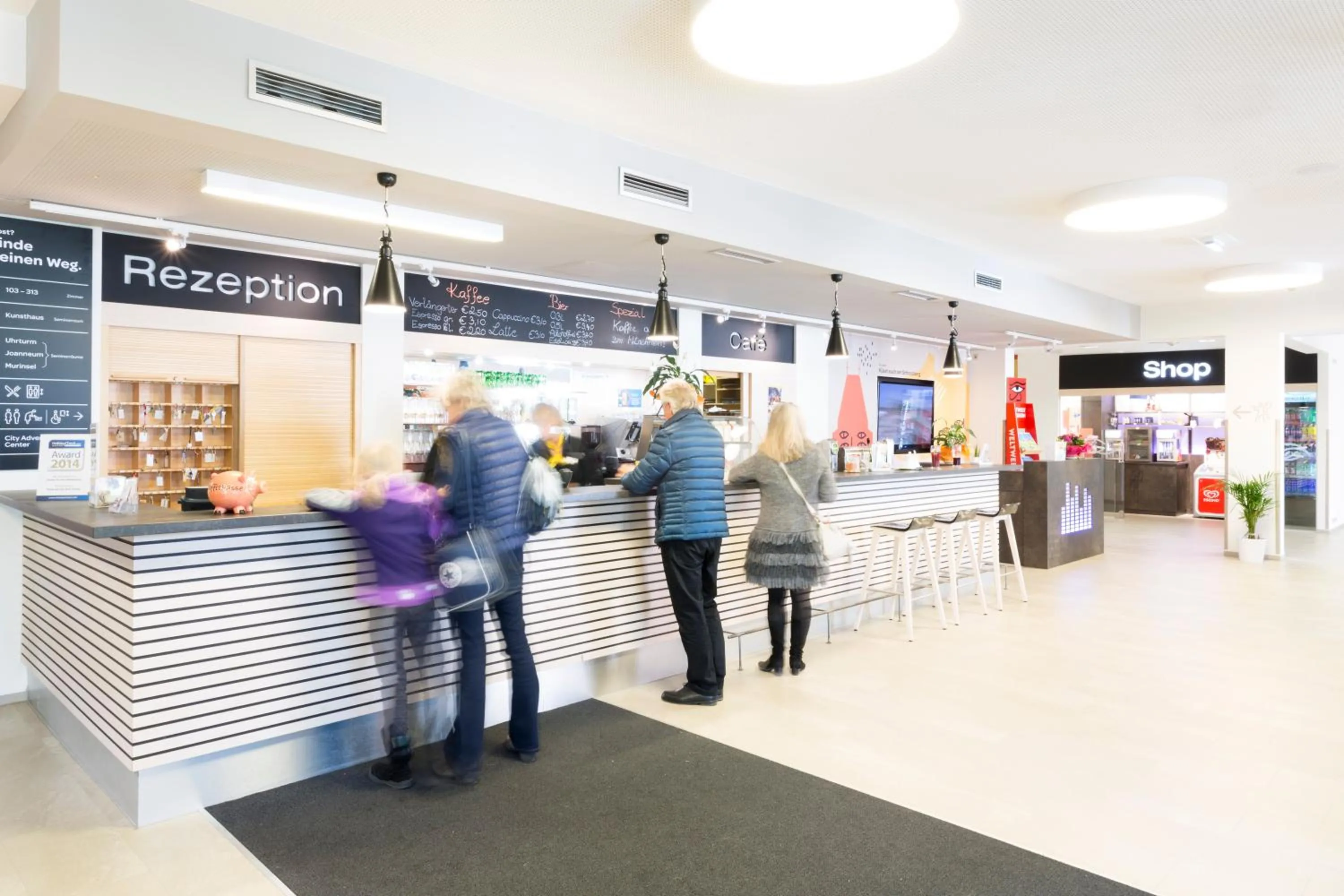 Lobby or reception in JUFA Hotel Graz City