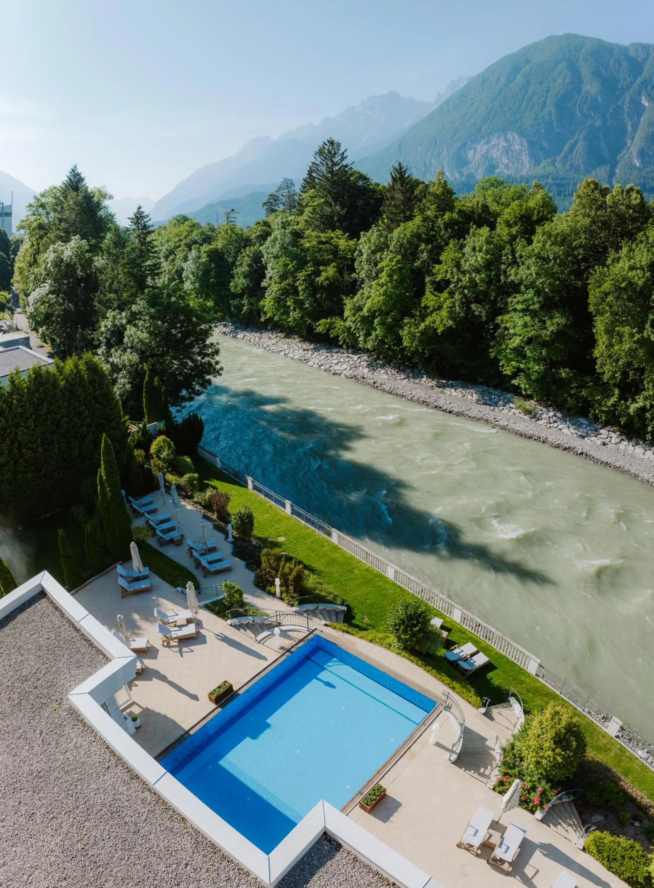 Swimming pool in Grandhotel Lienz Business-Wellness & Gourmet